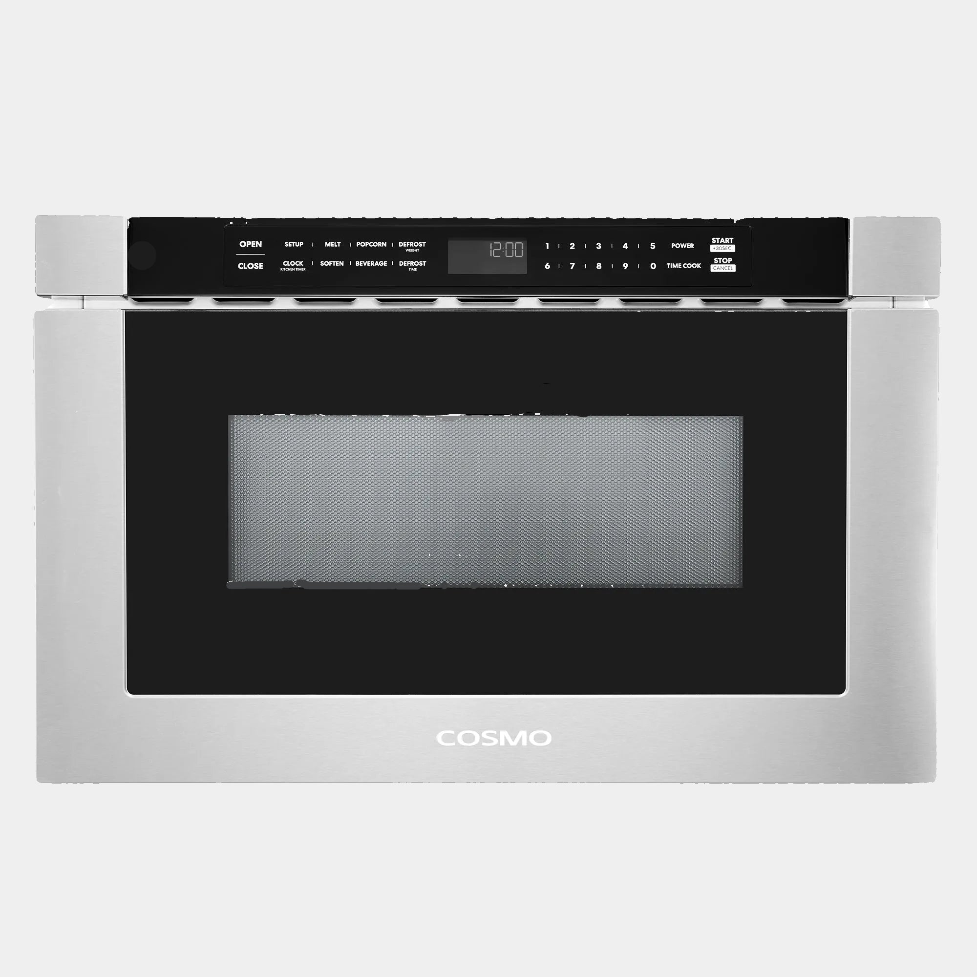 Cosmo Haven 24 in. 1.2 cu.ft Stainless Steel Built-in Microwave Drawer with Automatic Door | COS-12MWDSS-NH