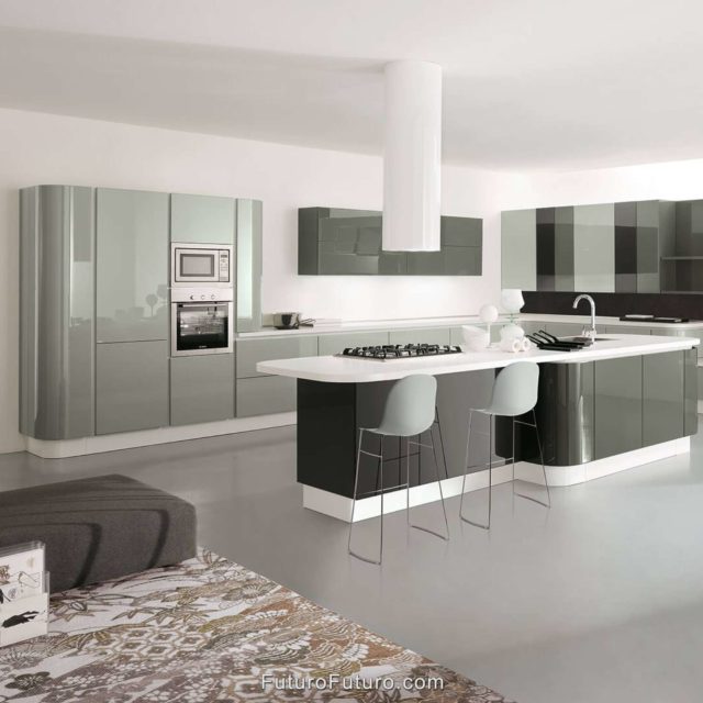 Futuro Jupiter 14 in. 940 CFM Stainless Steel Island Mount Range Hood With Color Options