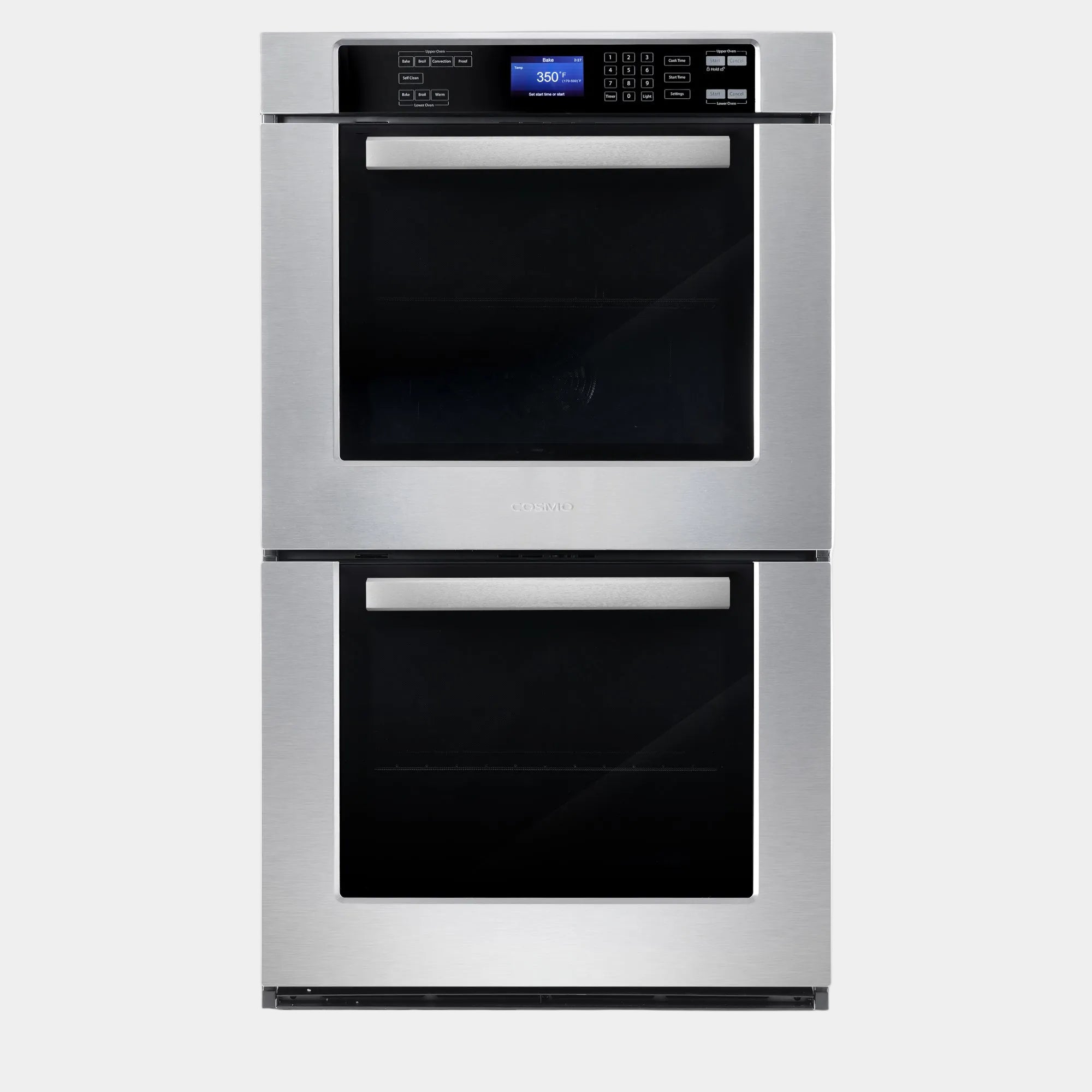 Cosmo Haven 30 in. 10 cu.ft. Stainless Steel Electric Double Wall Oven with Self-Clean | COS-30EDWC