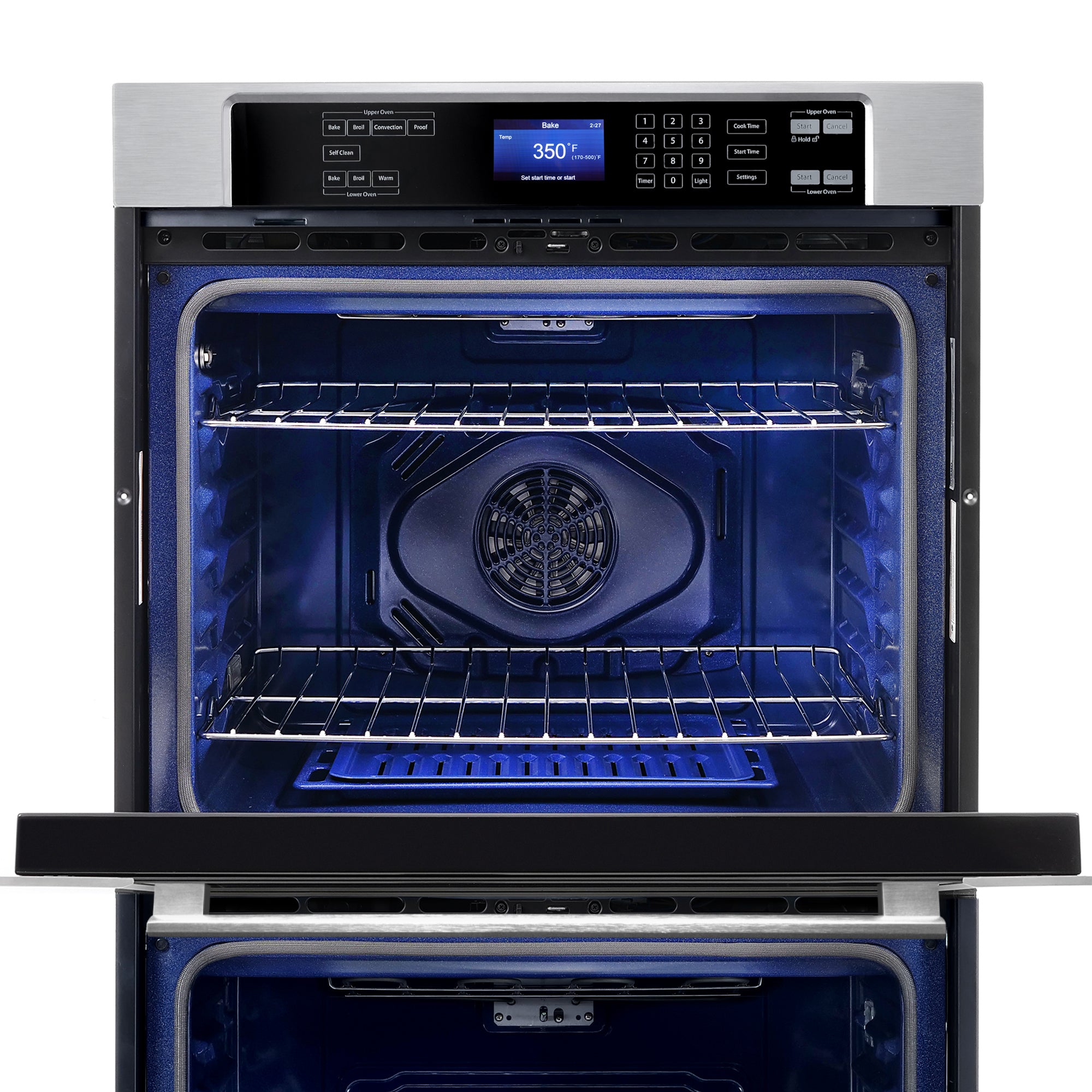 Cosmo Haven 30 in. 10 cu.ft. Stainless Steel Electric Double Wall Oven with Self-Clean | COS-30EDWC