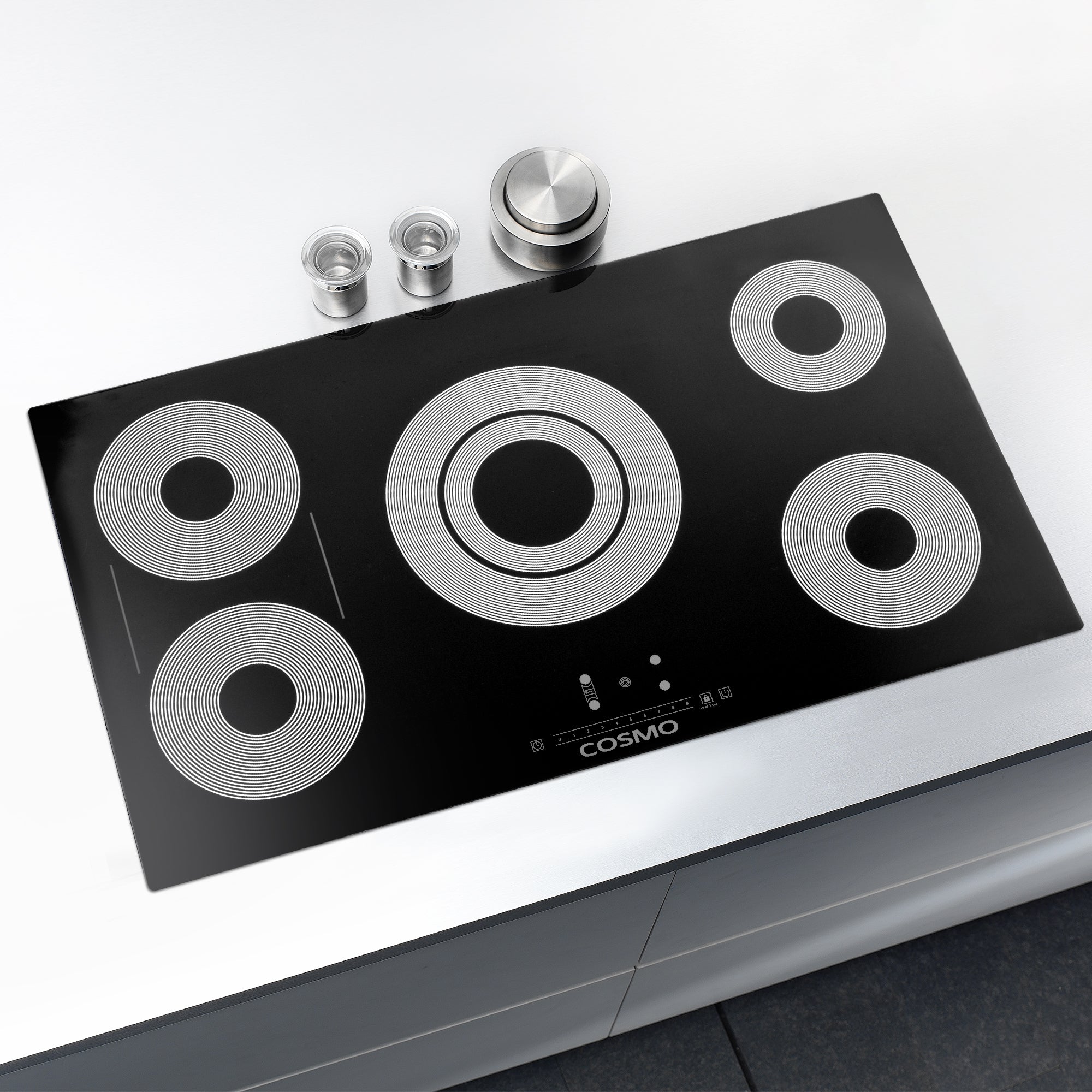 Cosmo 36 in. 5-Burner Ceramic Glass Electric Cooktop with Touch Controls | COS-365TBECC