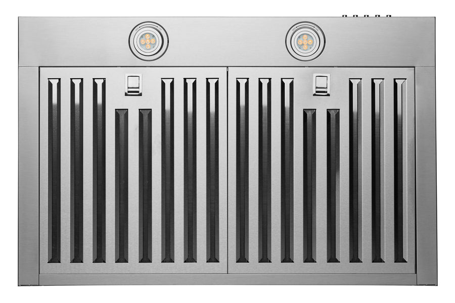 Hauslane Pro 30 in. 860 CFM Stainless Steel Wall Mount Range Hood with Color Options | WM-530SS-30P