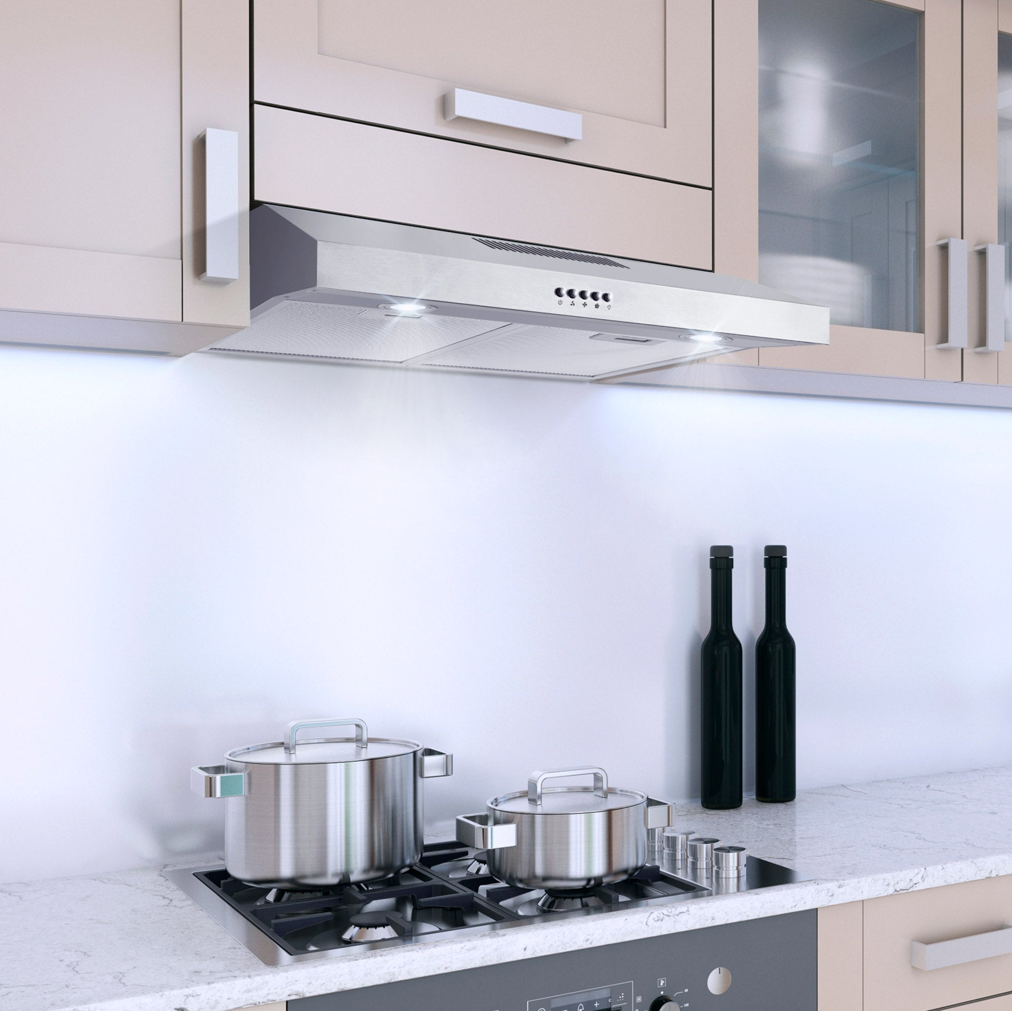 Cosmo Delta 30 in. Stainless Steel Under-Cabinet Range Hood | COS-5U30