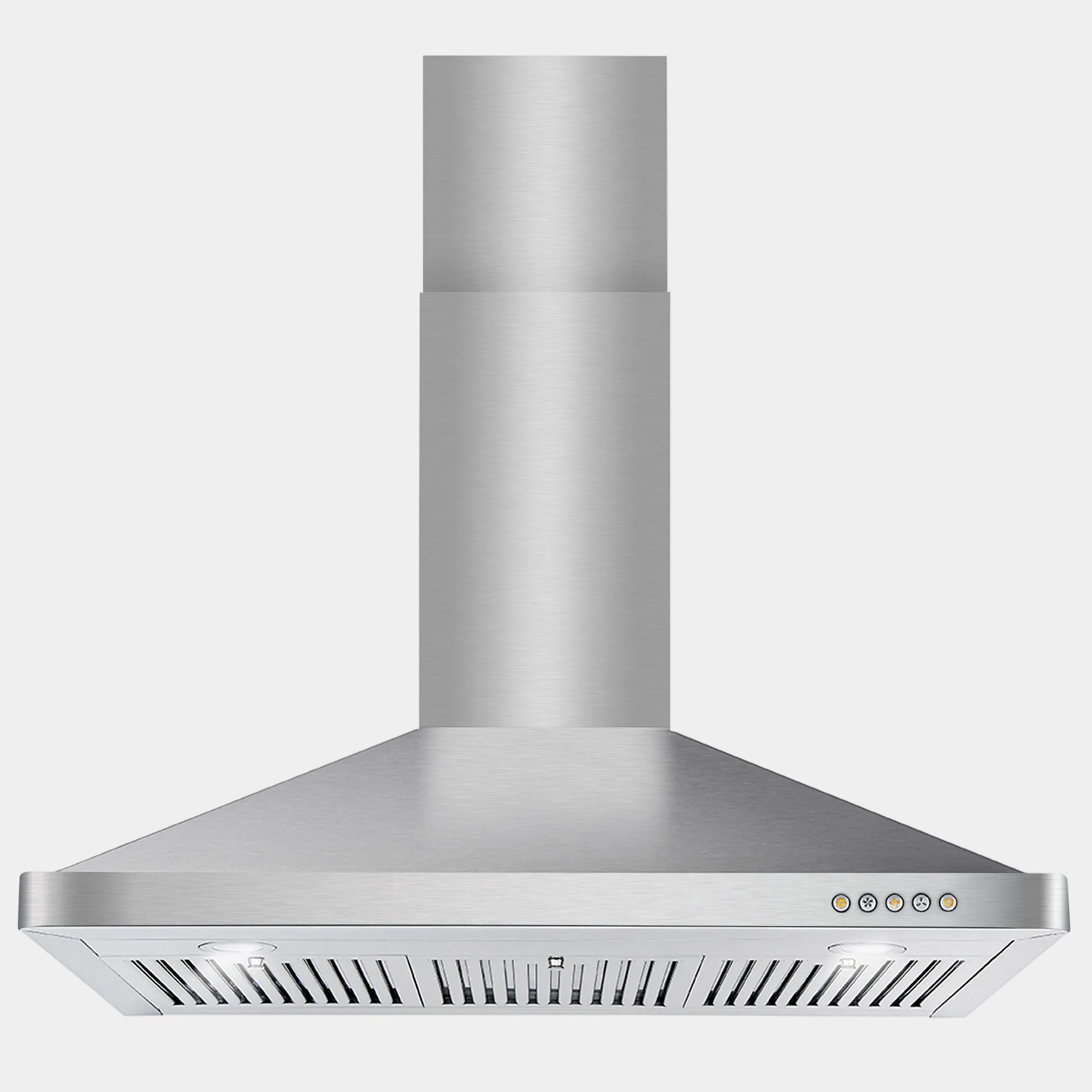 Cosmo Vista 36 in. 380 CFM Ductless Stainless Steel Wall Mount Range Hood, Button Controls | COS-63190-DL