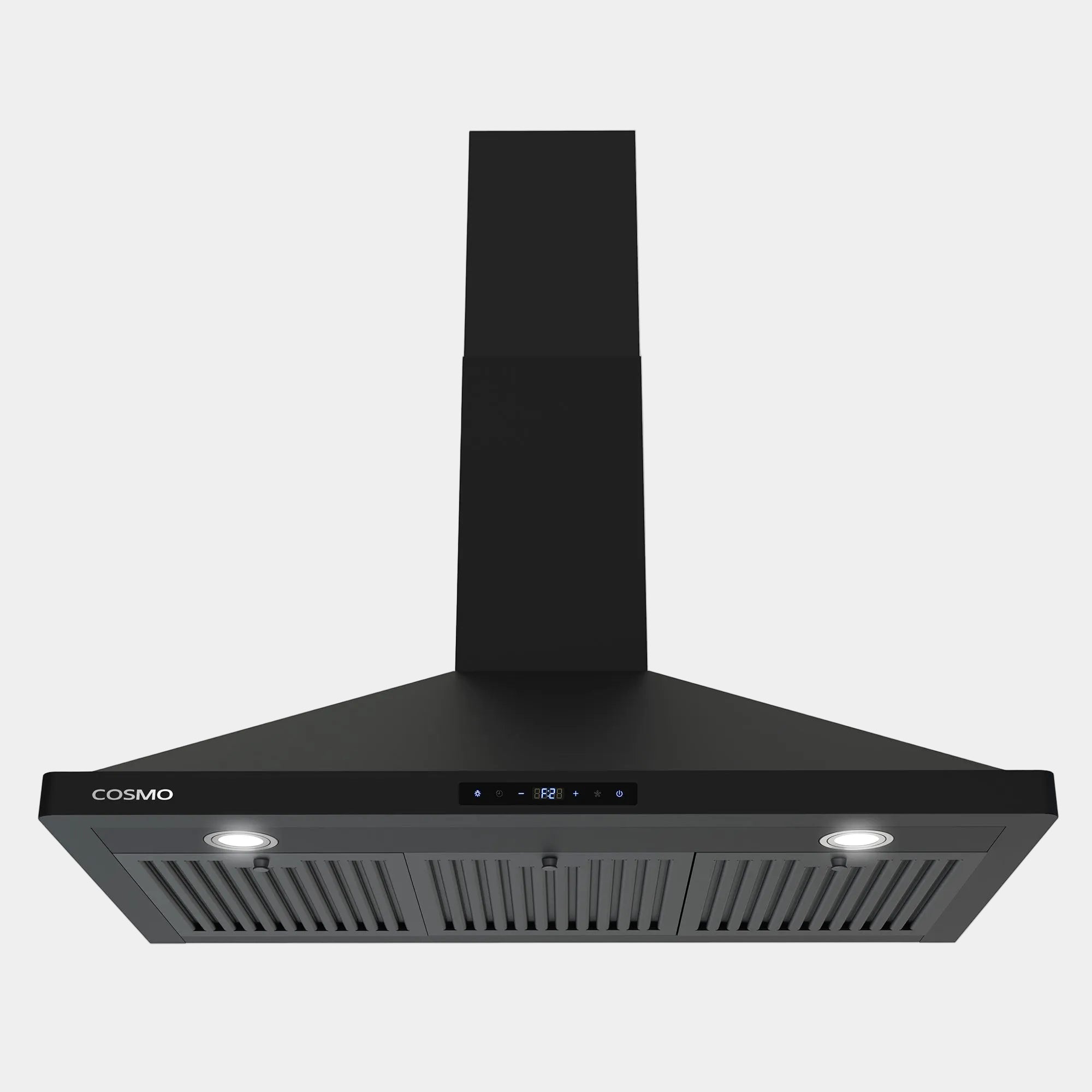 Cosmo Haven 36 in. 380 CFM Black Wall Mount Range Hood, Touch Controls | COS-63190S-BK