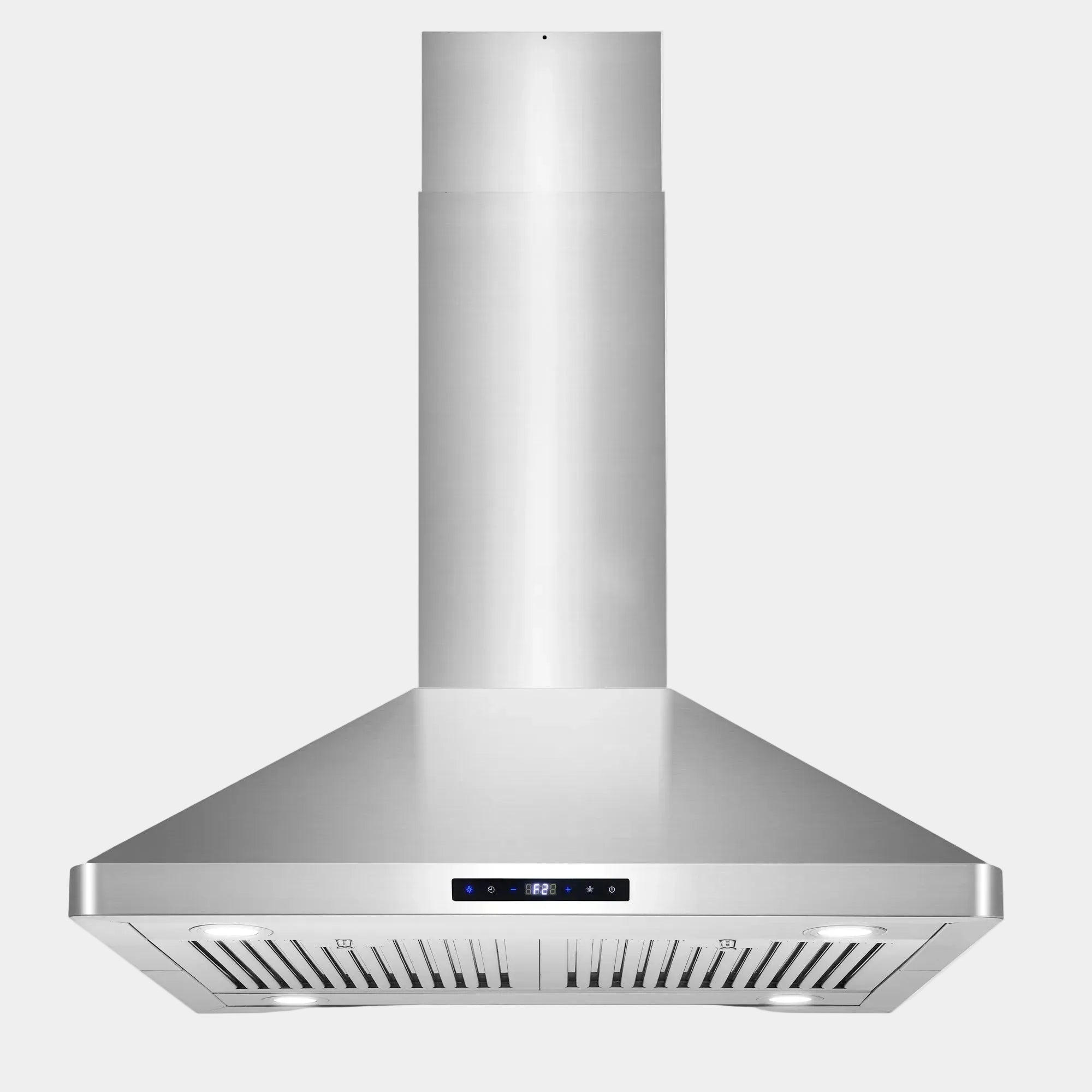 Cosmo Lumin 30 in. 380 CFM Ductless Stainless Steel Island Mount Range Hood, Touch Controls | COS-63ISS75-DL