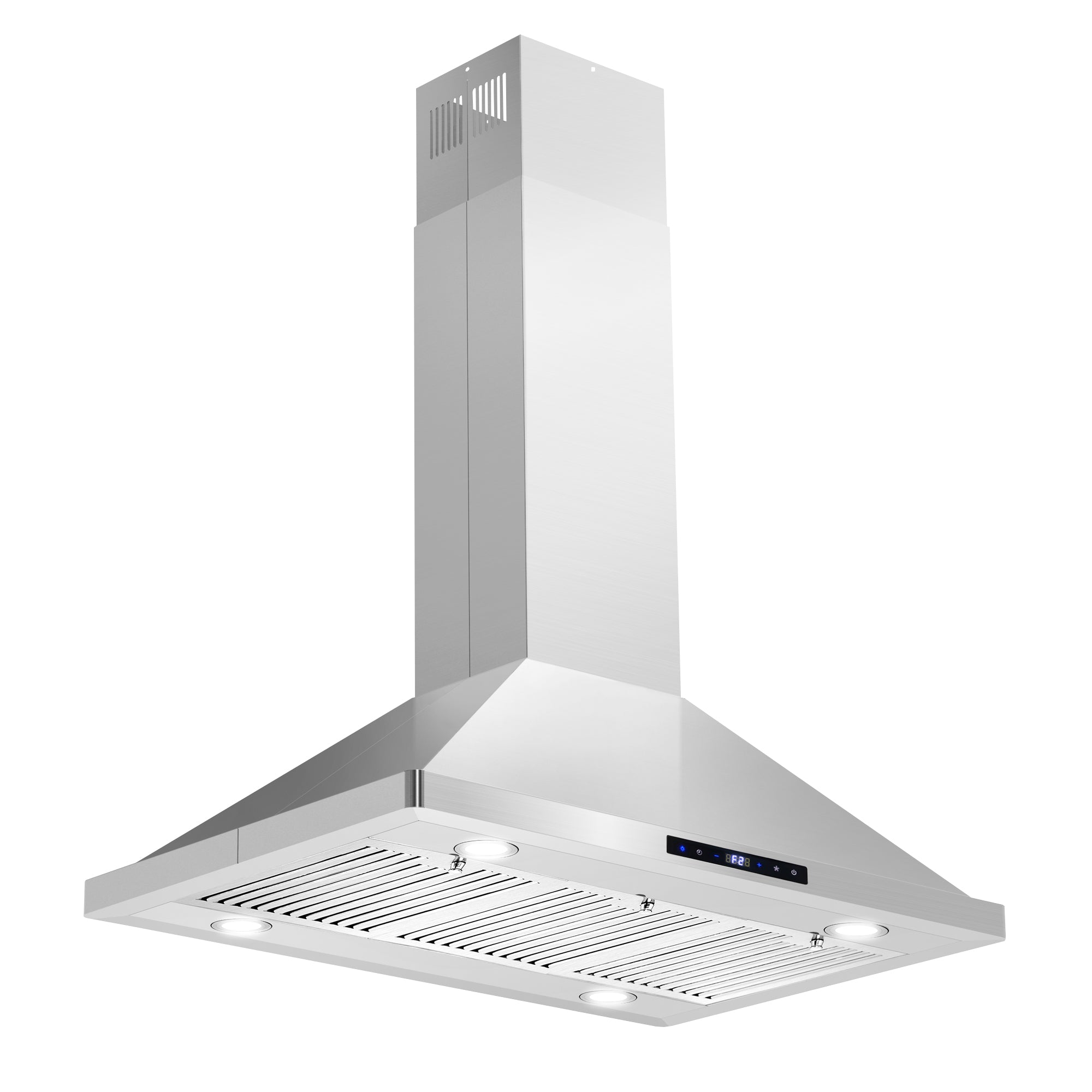 Cosmo Lumin 36 in. 380 CFM Stainless Steel Island Mount Range Hood, Touch Controls | COS-63ISS90