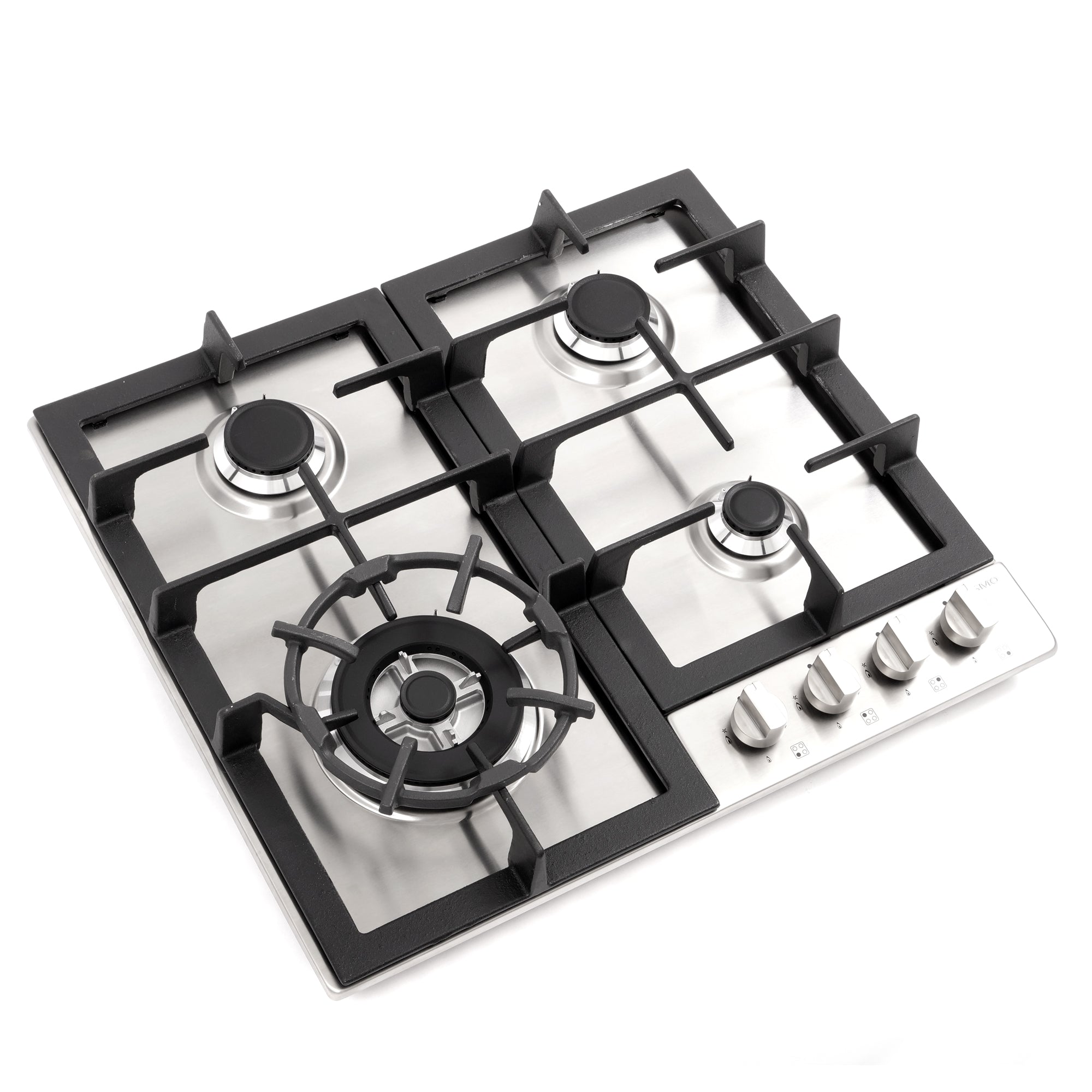 Cosmo 24 in. Stainless Steel Gas Cooktop with 4 Burners | COS-640STX-E