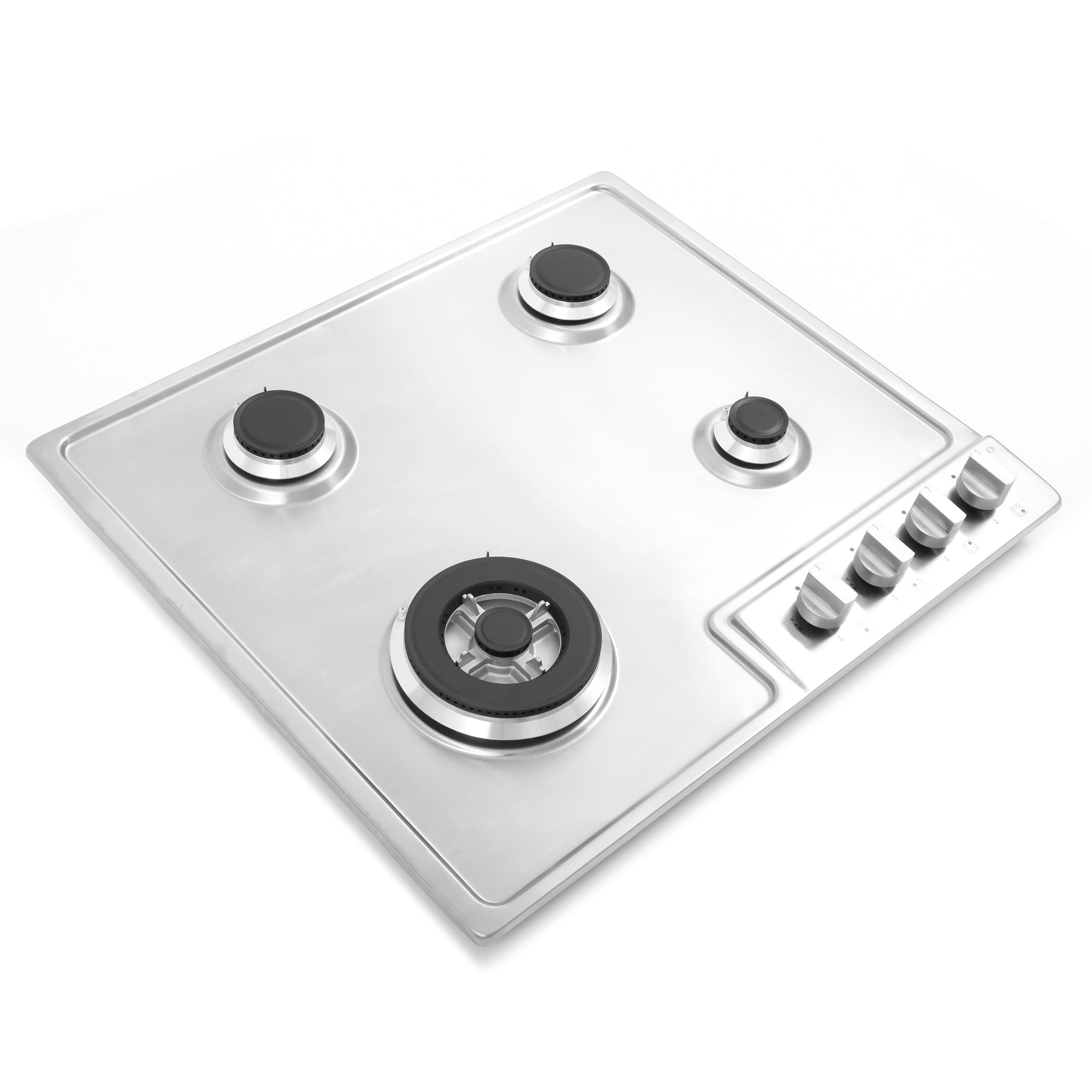 Cosmo 24 in. Stainless Steel Gas Cooktop with 4 Burners | COS-640STX-E