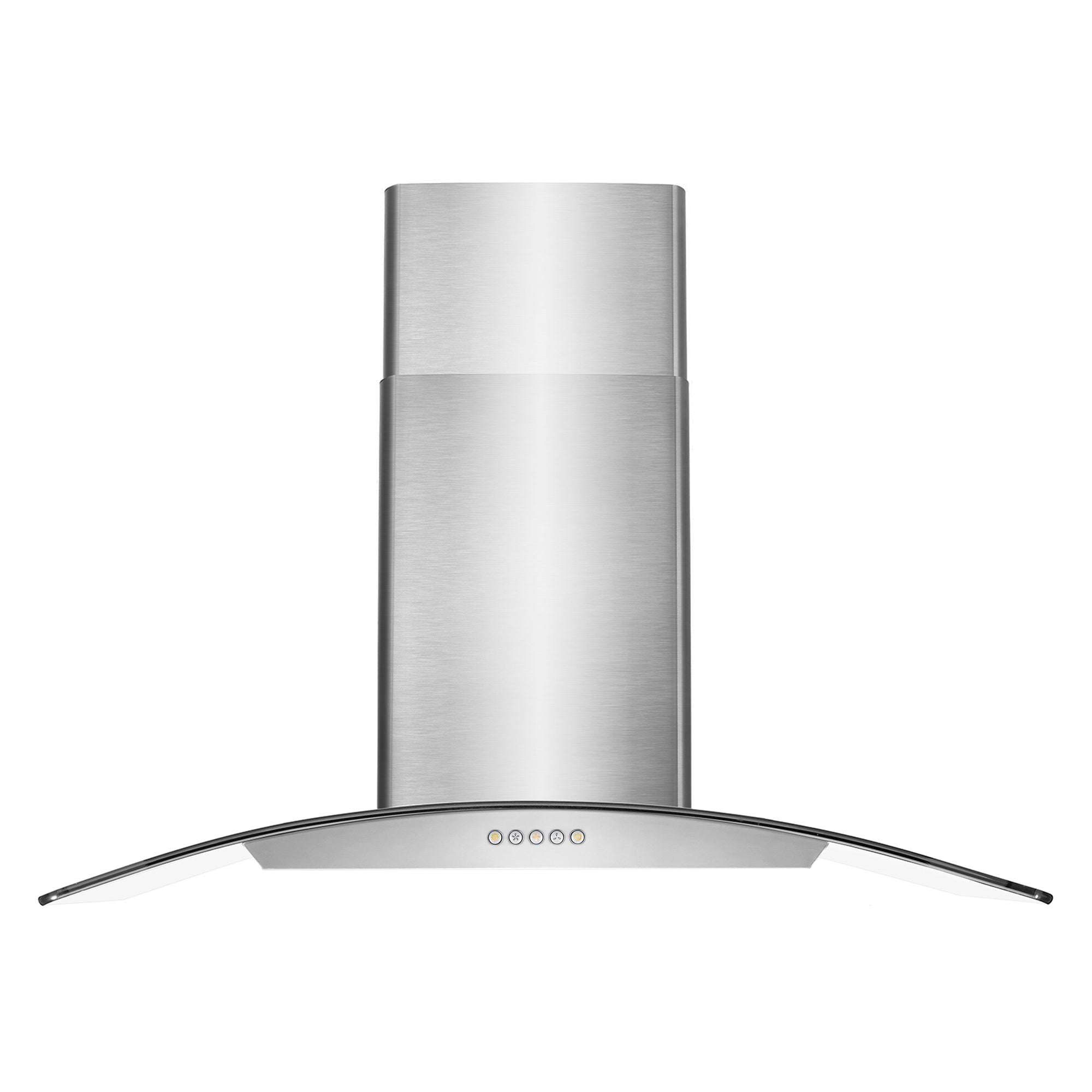 Cosmo Vista 36 in. 380 CFM Ductless Stainless Steel Wall Mount Range Hood, Button Controls | COS-668A900-DL