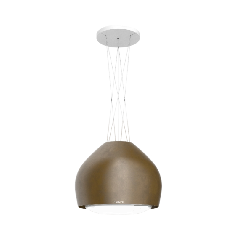 Futuro Dome 21 in. 940 CFM Stainless Steel Island Mount Range Hood with Color Options