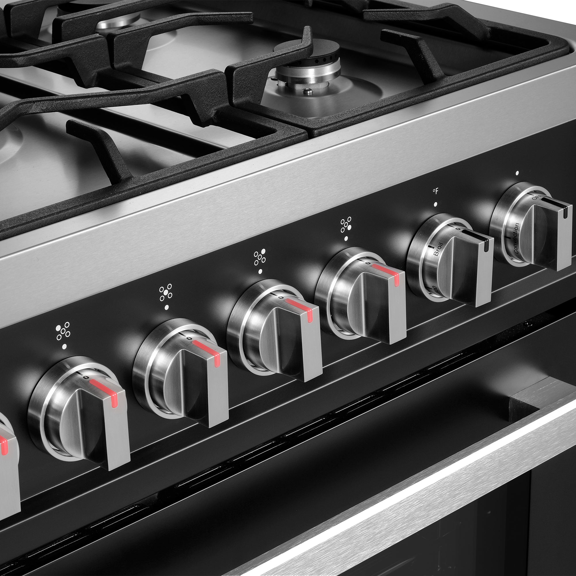 Cosmo Nebula 36 in. 3.8 cu. ft. 5-Burner Black Gas Range with Storage Drawer | COS-965AGC-BKS