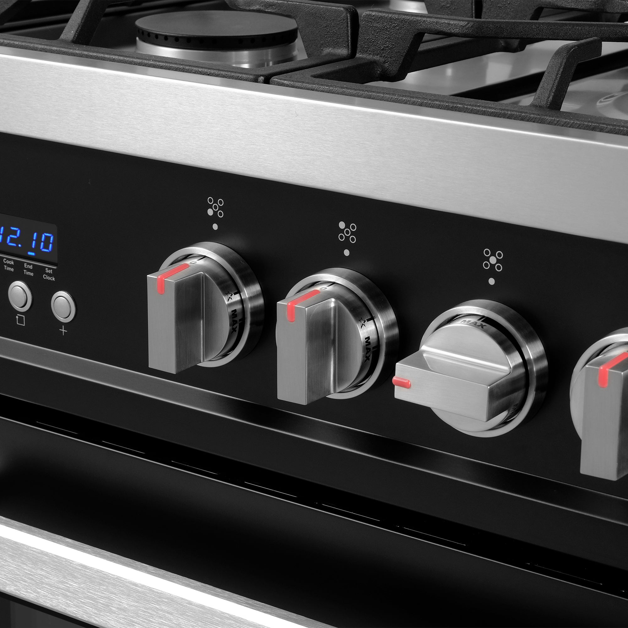 Cosmo Nebula 36 in. 3.8 cu. ft. 5-Burner Black Gas Range with Storage Drawer | COS-965AGC-BKS