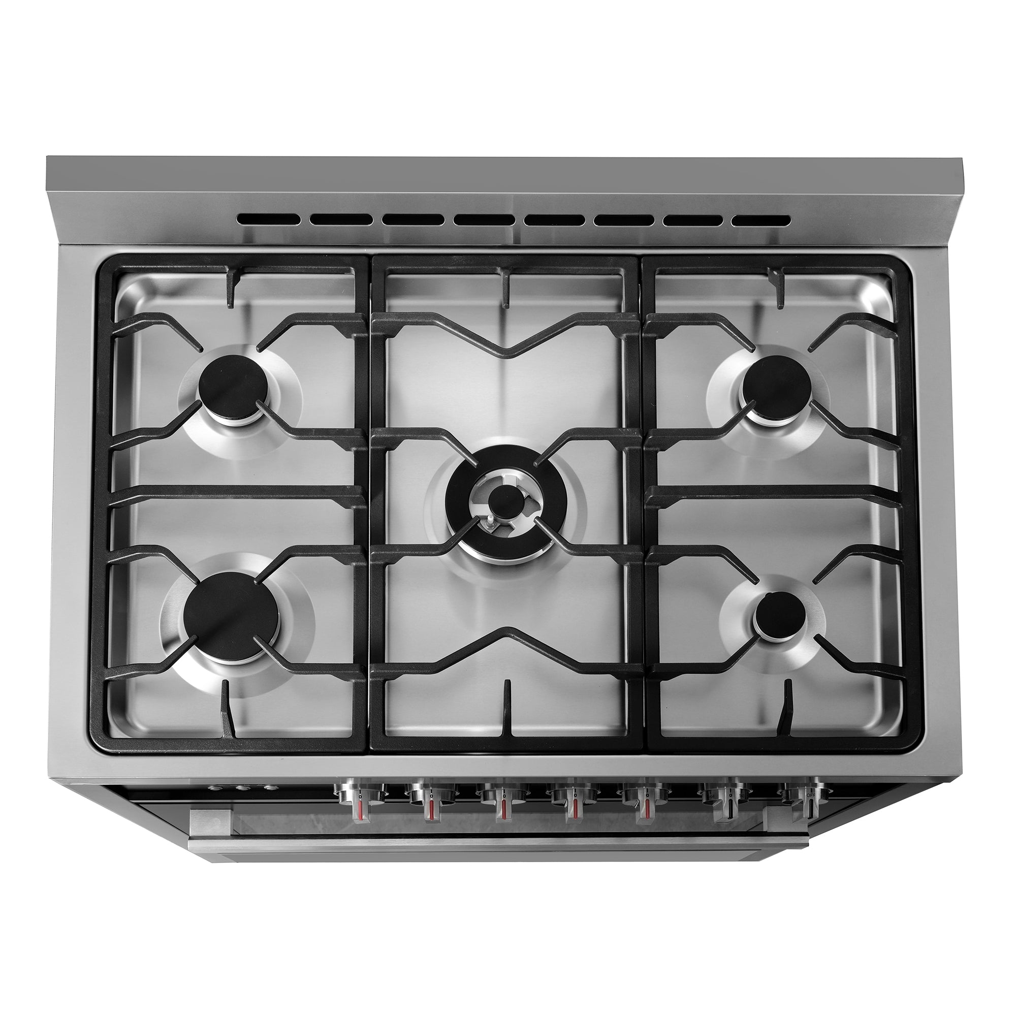 Cosmo Nebula 36 in. 3.8 cu. ft. 5-Burner Black Gas Range with Storage Drawer | COS-965AGC-BKS