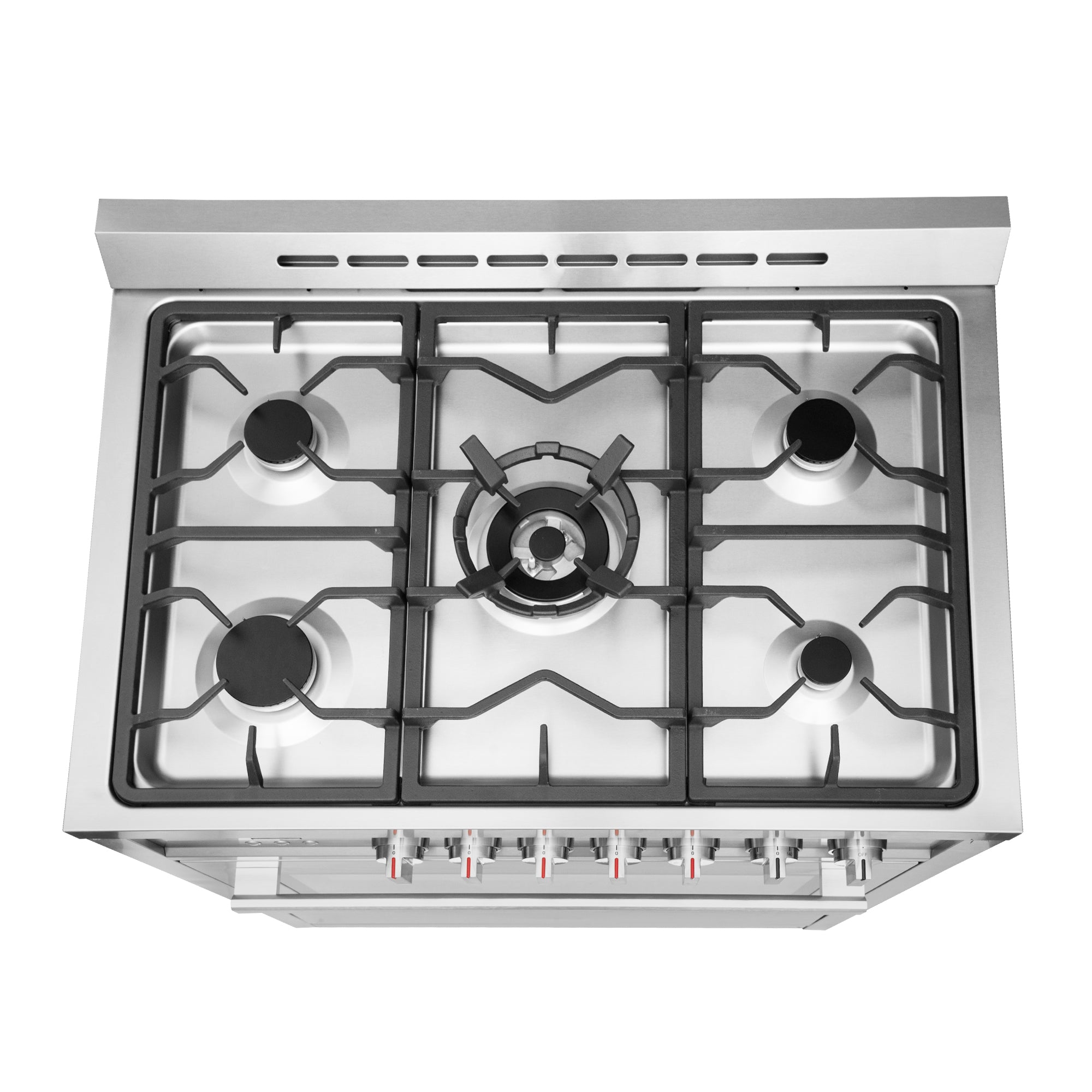 Cosmo Nebula 36 in. 3.8 cu. ft. 5-Burner Stainless Steel Gas Range with Storage Drawer | COS-965AGC
