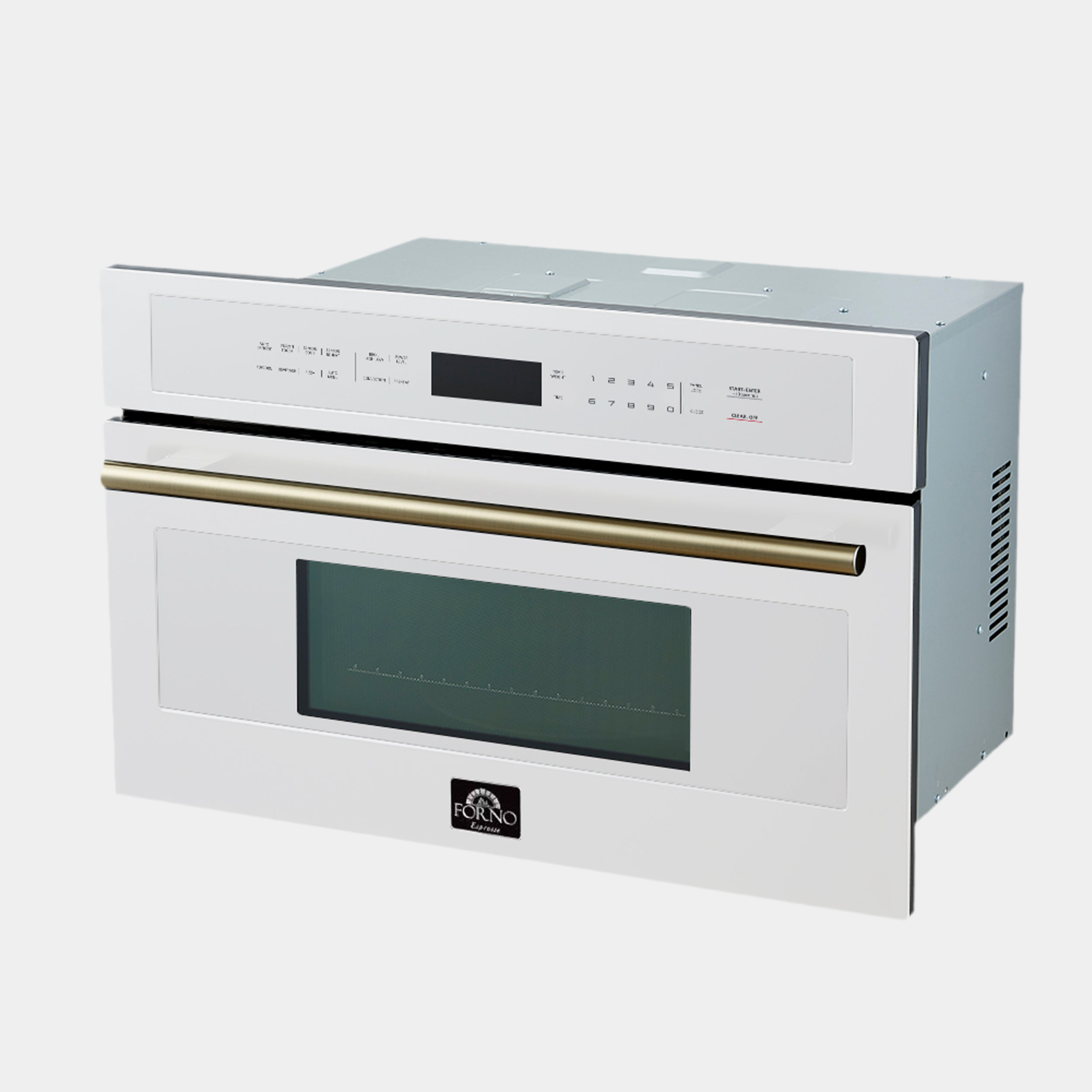 Oliena Espresso White 30 Inch 1750 Watt Compact Oven & 1000 Watt Microwave, 1.6 cu. ft.