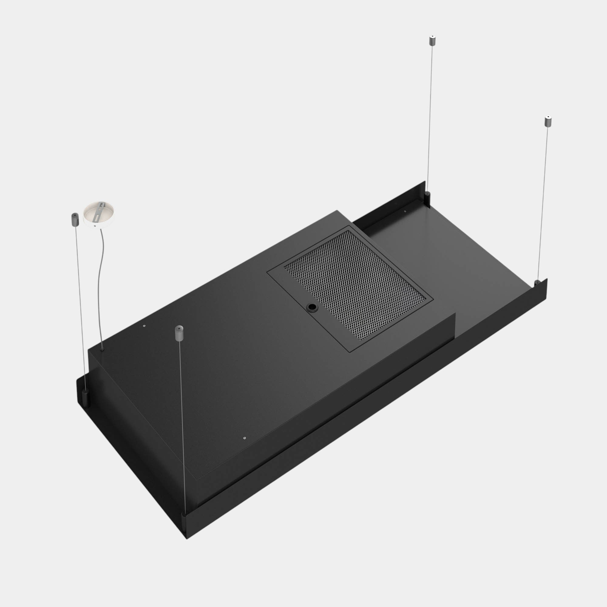Futuro Horizon 48 in. 940 CFM Black Island Mount Range Hood | IS48HORIZON-BLK