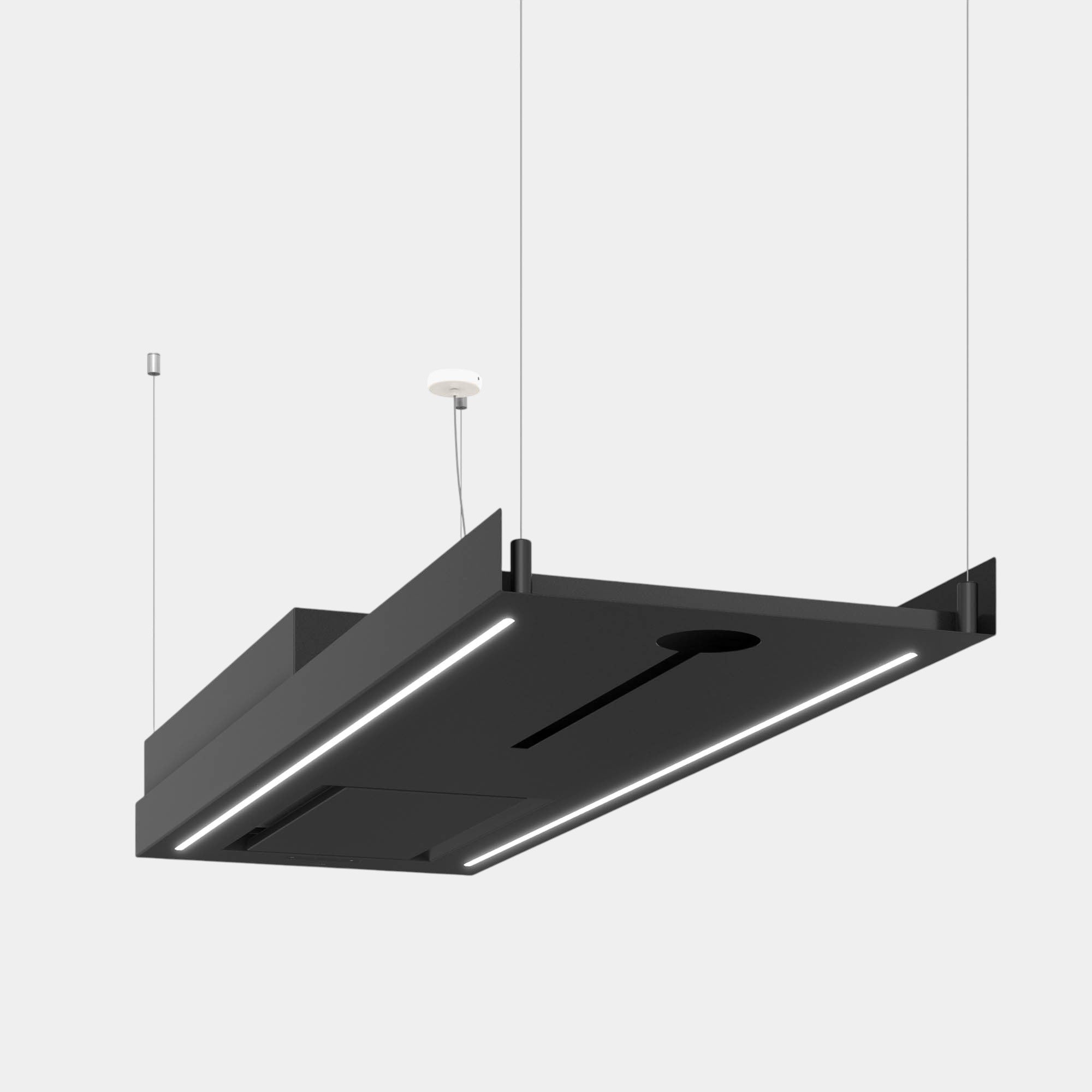 Futuro Horizon Bar 63 in. 940 CFM Black Island Mount Range Hood | IS63HORIZON-BAR