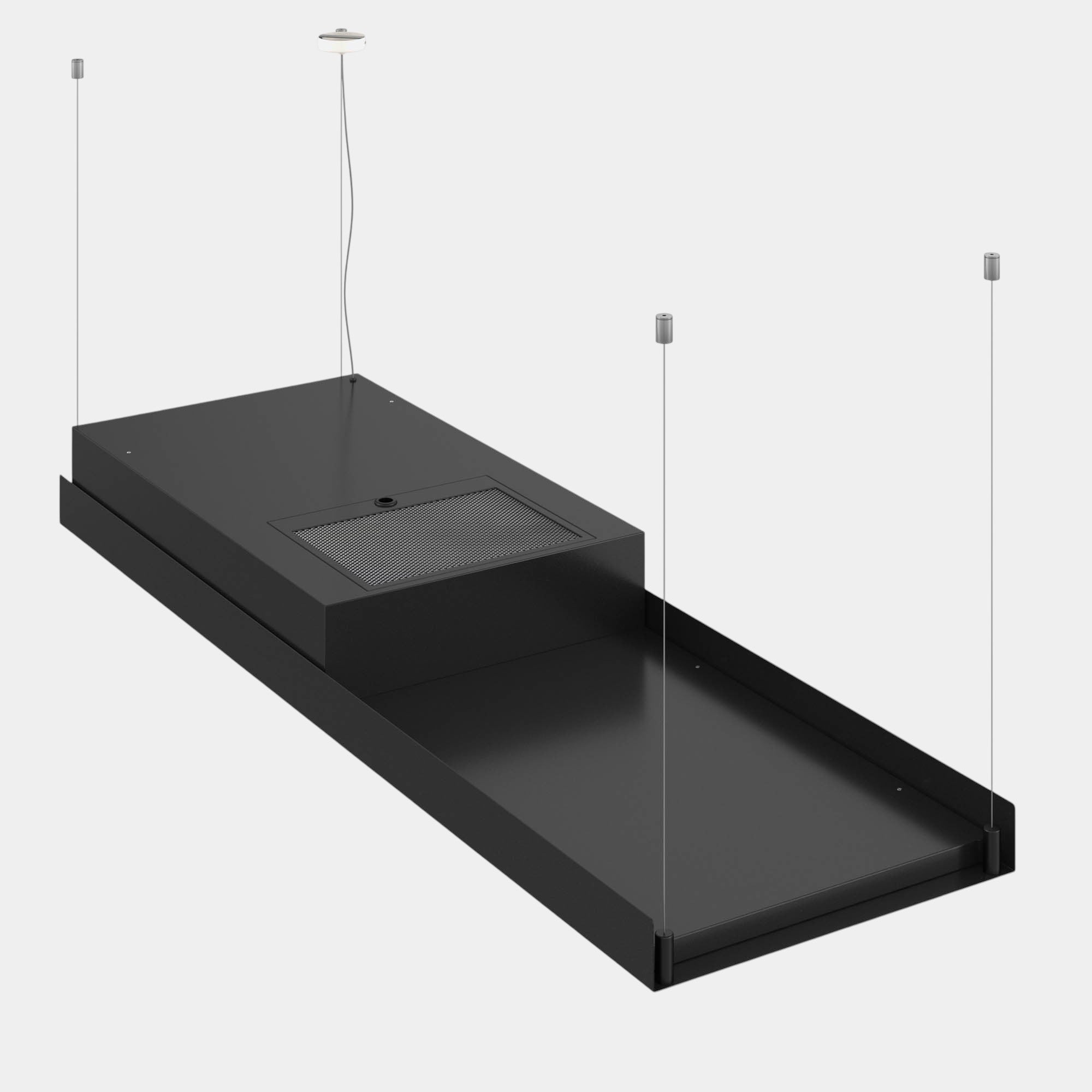 Futuro Horizon Bar 63 in. 940 CFM Black Island Mount Range Hood | IS63HORIZON-BAR