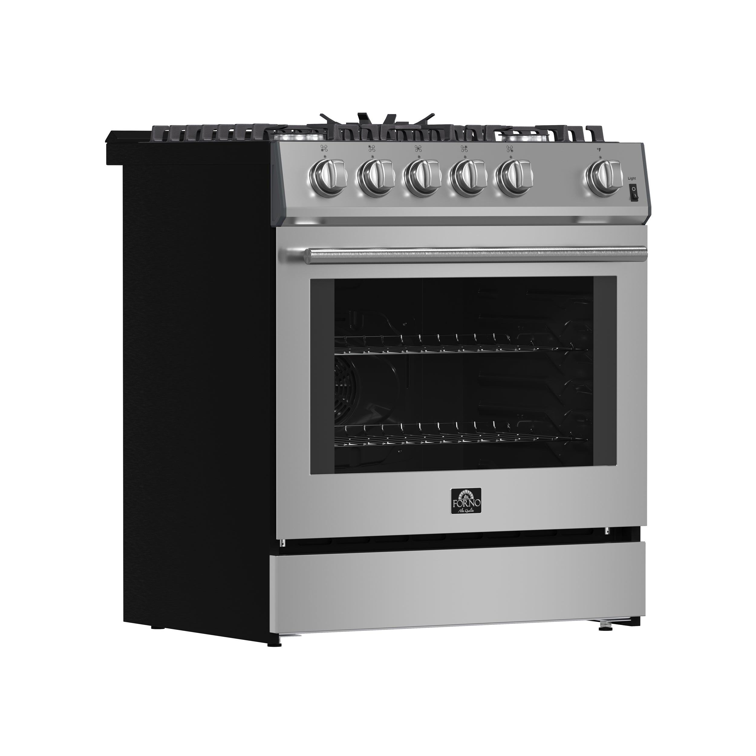 Forno Espresso Leonardo 30 in. 5 cu. ft. 5-Burner Stainless Steel Gas Range | FFSGS1116-30