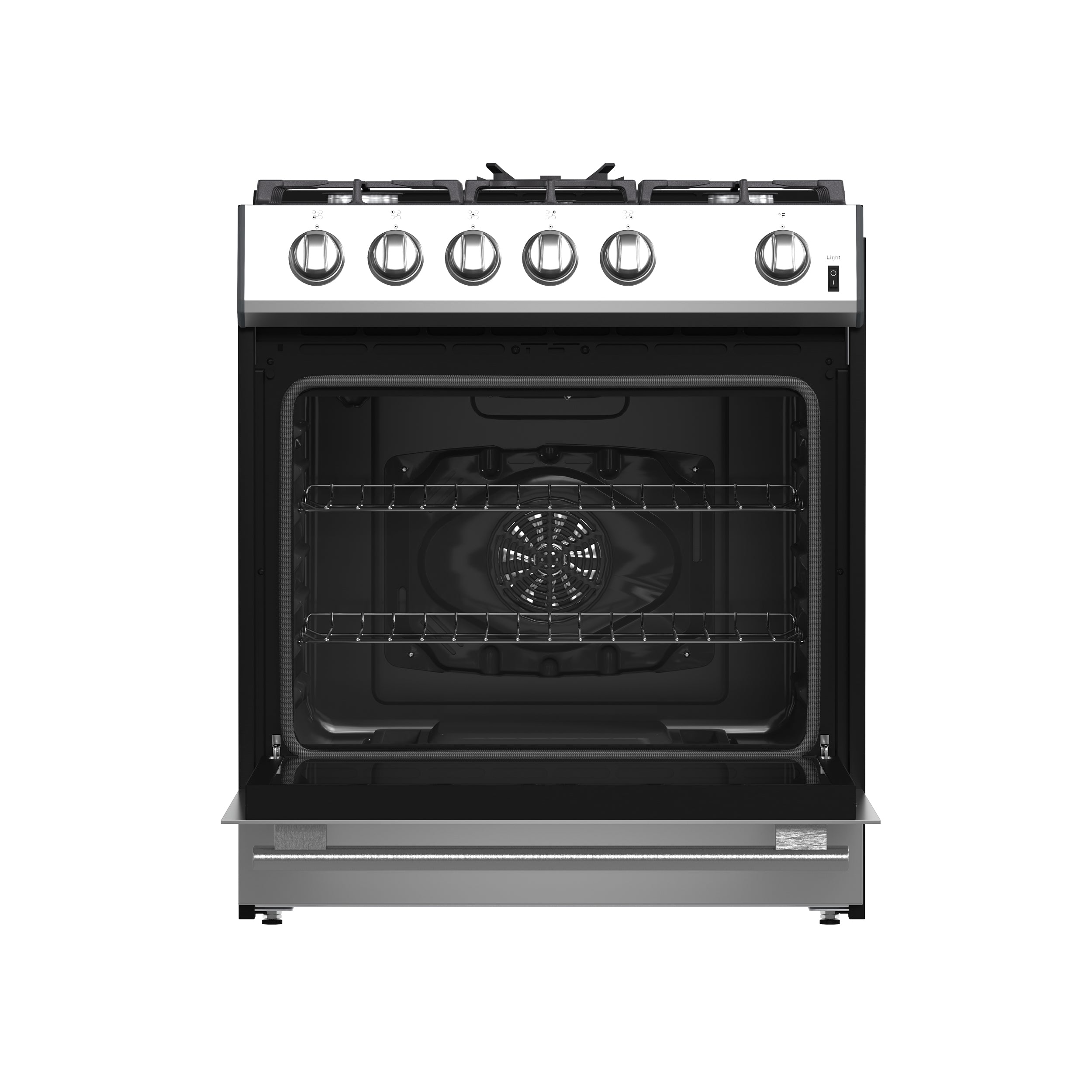 Forno Espresso Leonardo 30 in. 5 cu. ft. 5-Burner Stainless Steel Gas Range | FFSGS1116-30