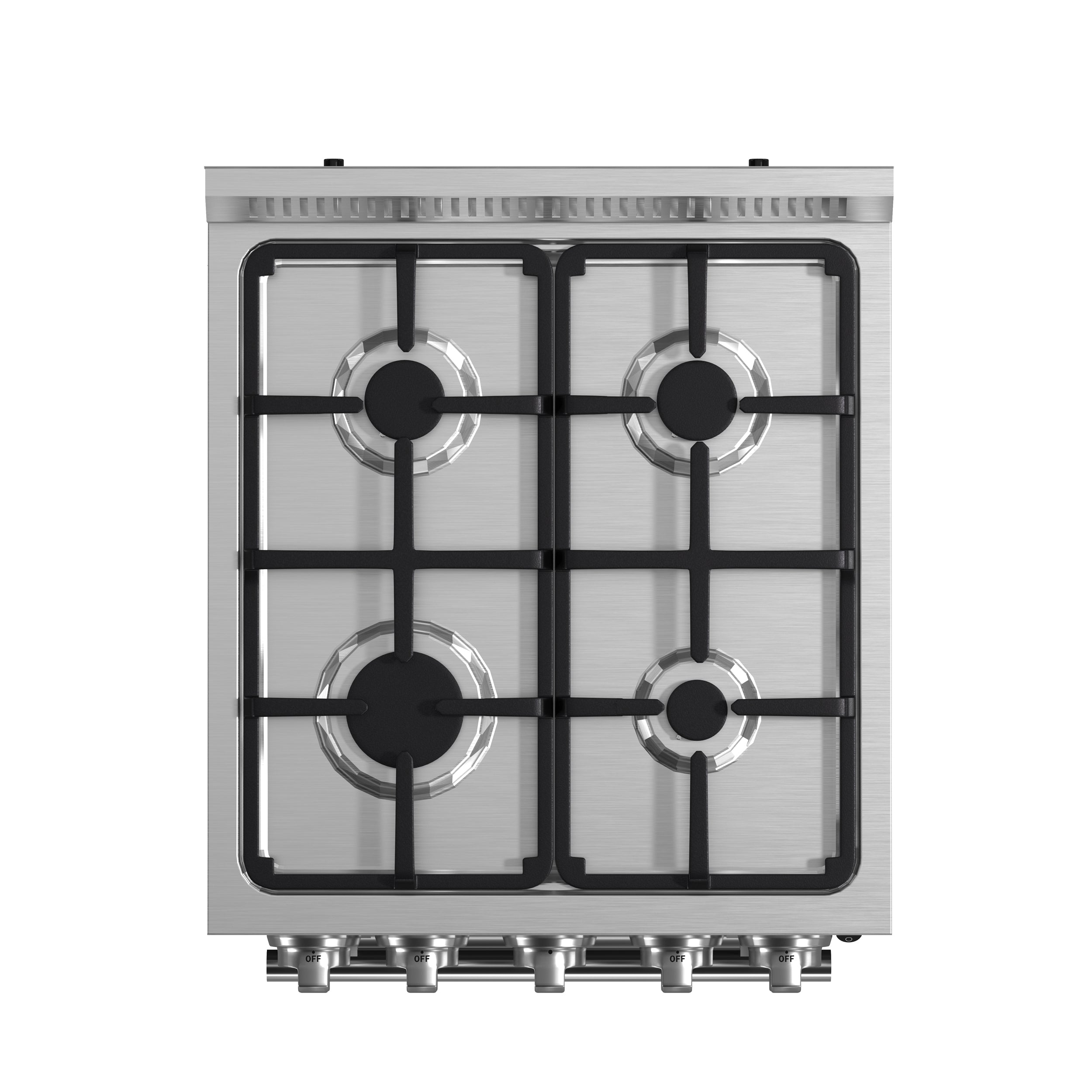 Forno Lamazze 20 in. 2.05 cu.ft. Stainless Steel Gas Range with 4 Burners and Storage Drawer | FFSGS6265-20