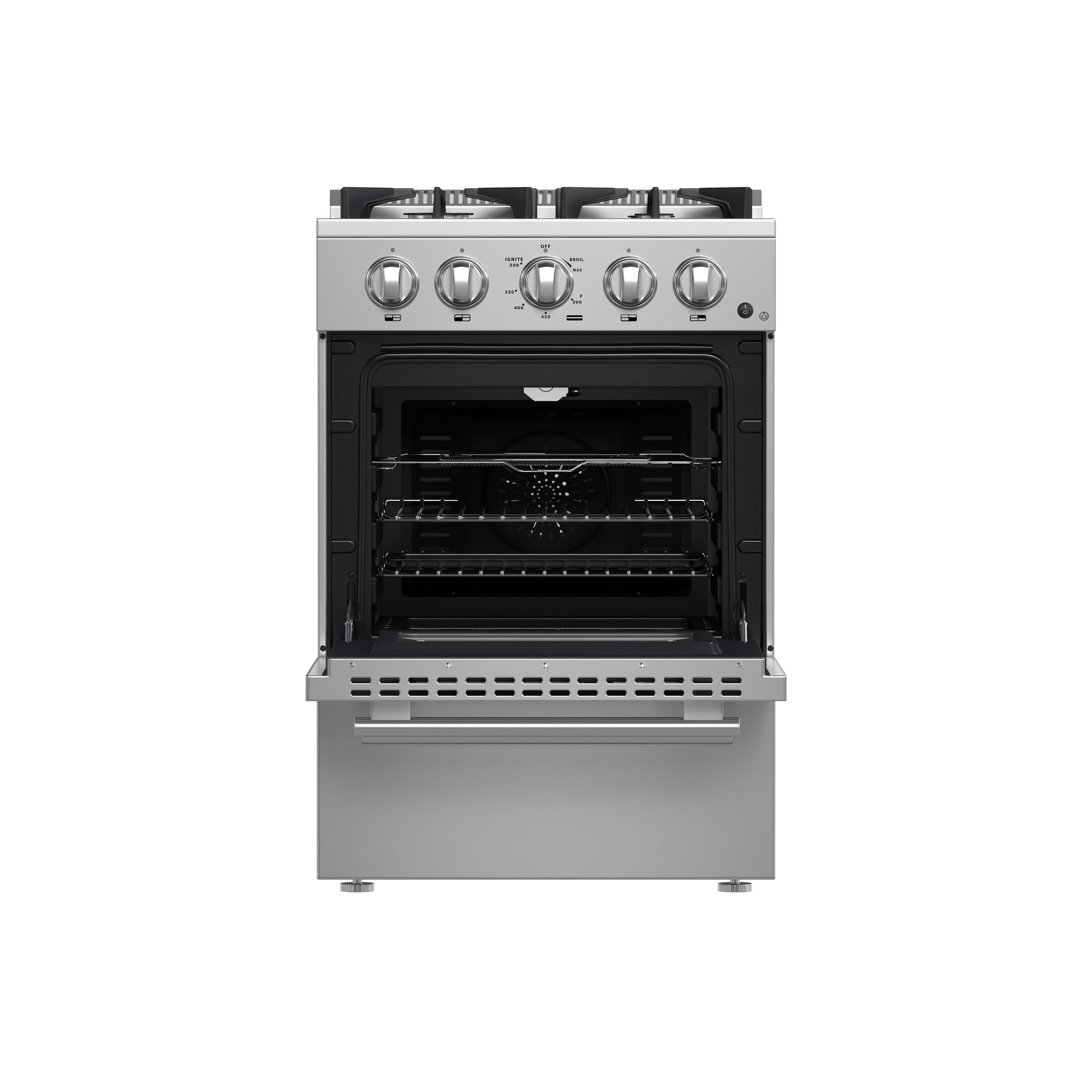 Forno Breno 24-Inch Freestanding Gas Range, Compact Design, Energy Efficient