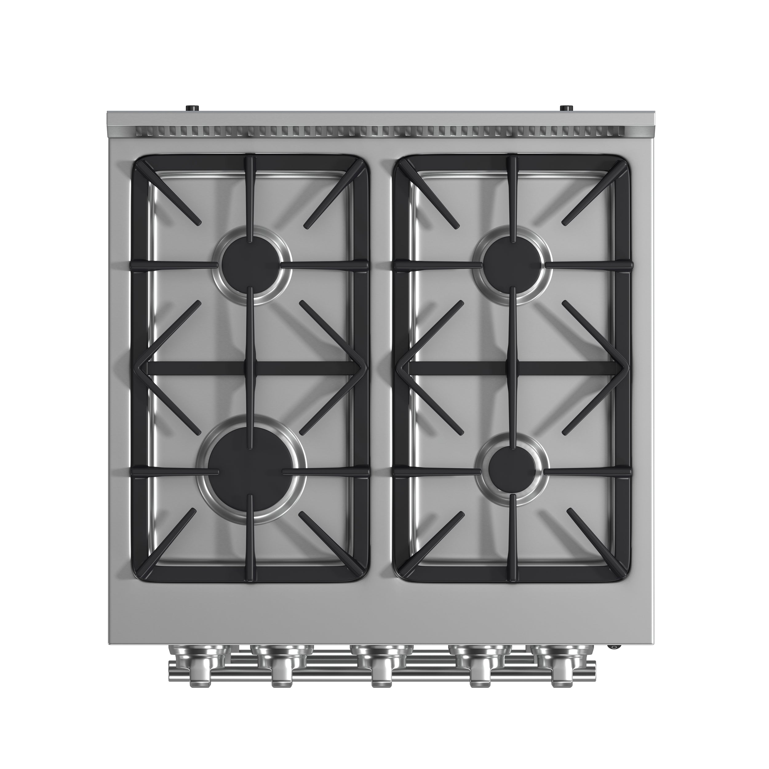 Forno Breno 24 in. 2.3 cu.ft. Stainless Steel Gas Range with 4 Burners, Air Fry Kit and Storage Drawer | FFSGS6272-24