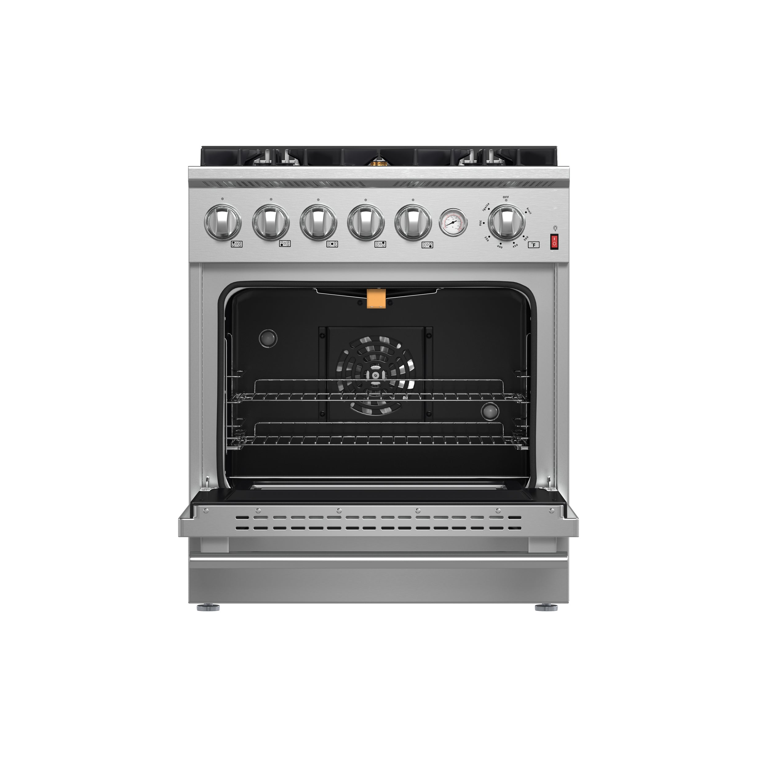 Forno Giovanni 30 in. 4.32 cu.ft. Stainless Steel Gas Range with Griddle and Air Fry | FFSGS6274-30