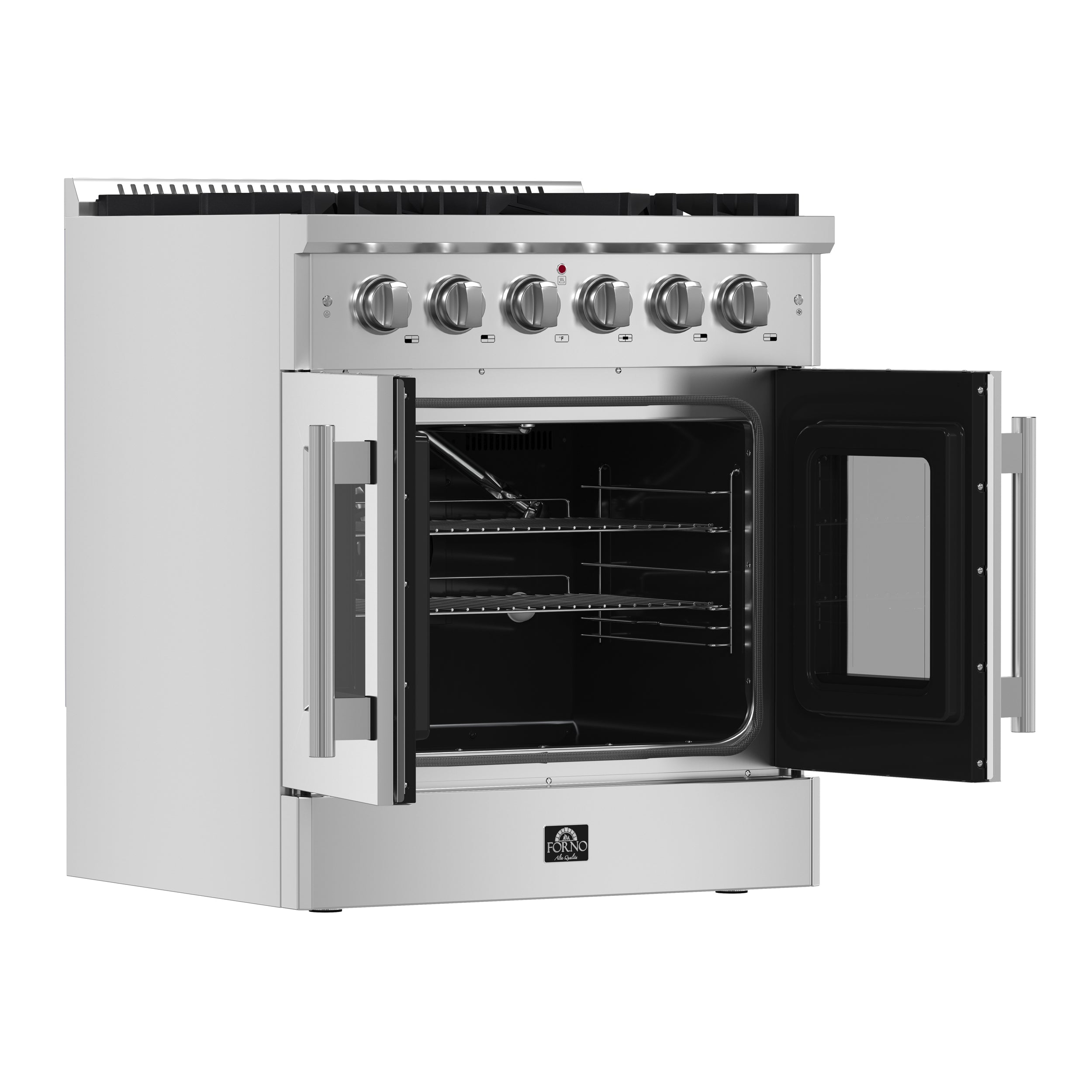 Forno Galiano 30 in. 4.32 cu. ft. 5-Burner Stainless Steel Gas Range | FFSGS6444-30