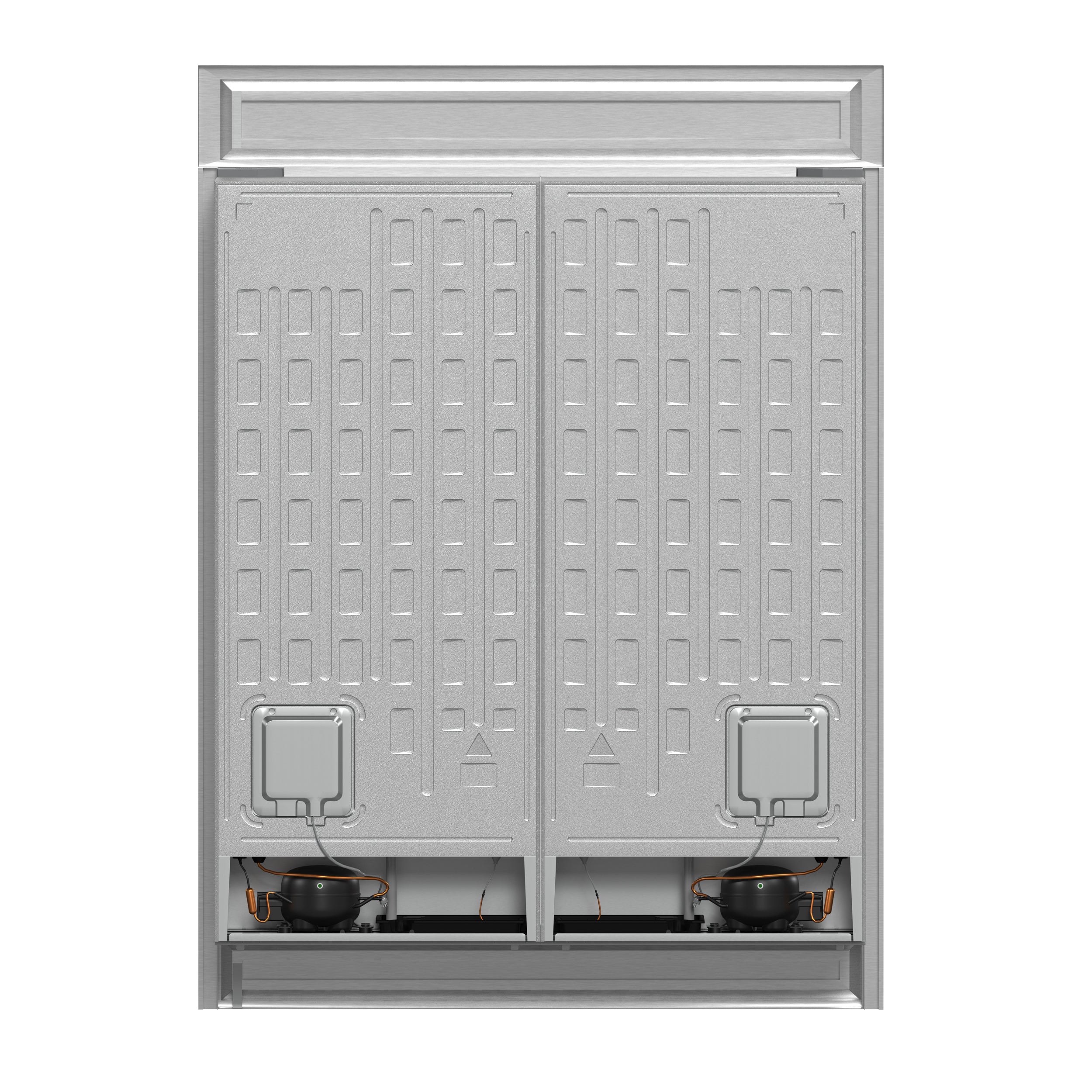 Forno Maderno 60 in. 27.2 cu.ft. Stainless Steel Built-In Convertible Refrigerator/Freezer with Modern Trim Kit | FFFFD1722-60S