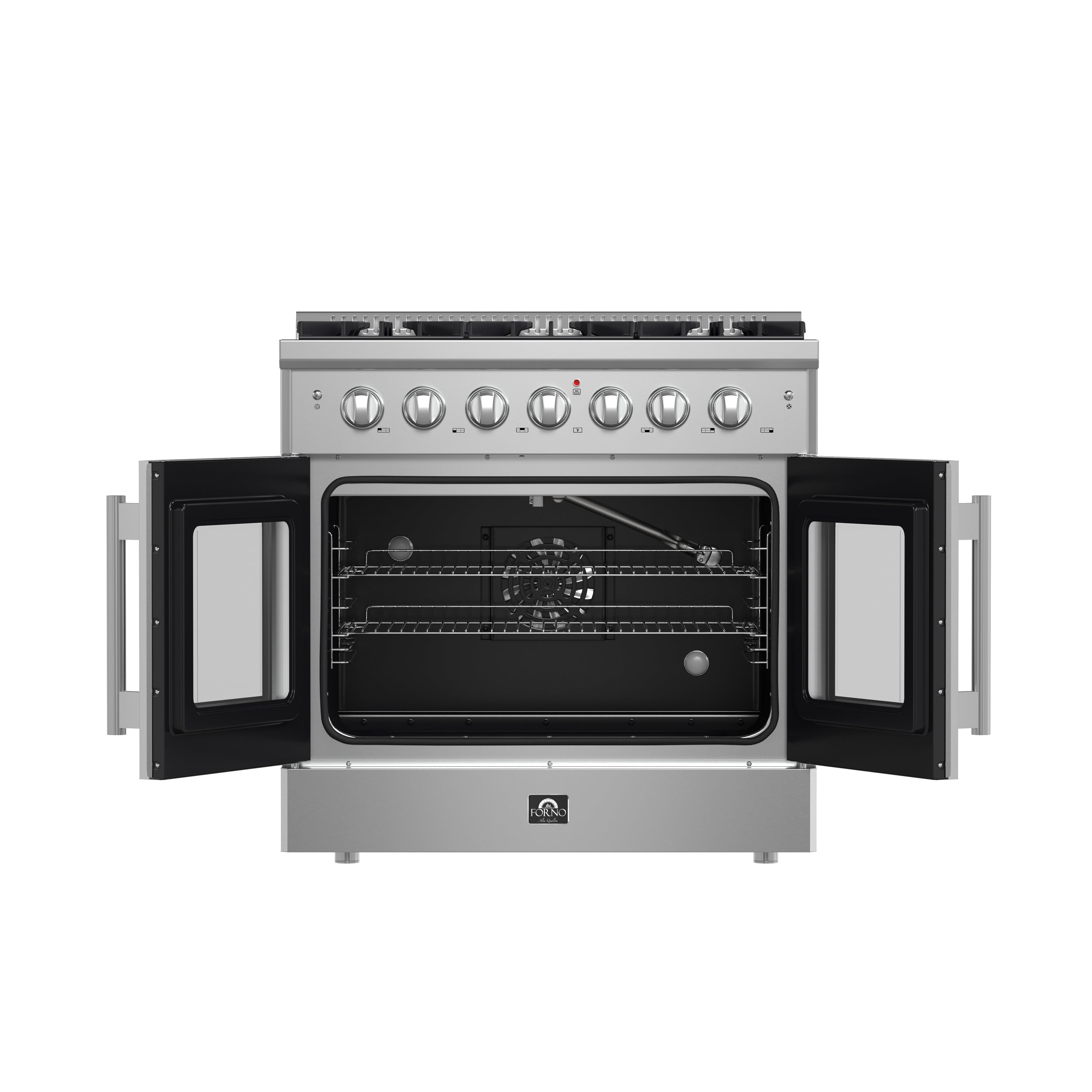 Forno Galiano 36 in. 5.26 cu. ft. 6-Burner Stainless Steel French Door Gas Range | FFSGS6444-36