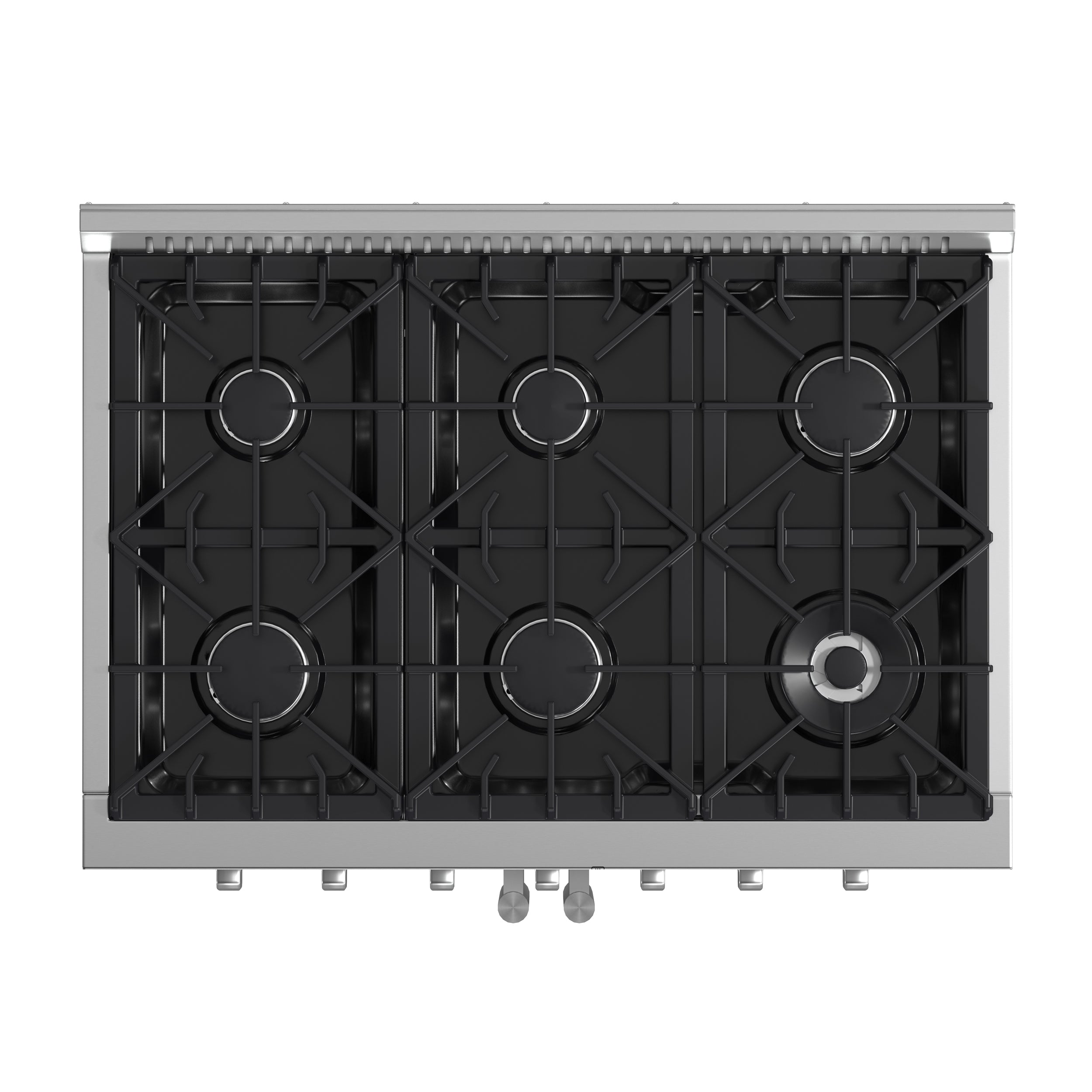 Forno Galiano 36 in. 5.26 cu. ft. 6-Burner Stainless Steel French Door Gas Range | FFSGS6444-36