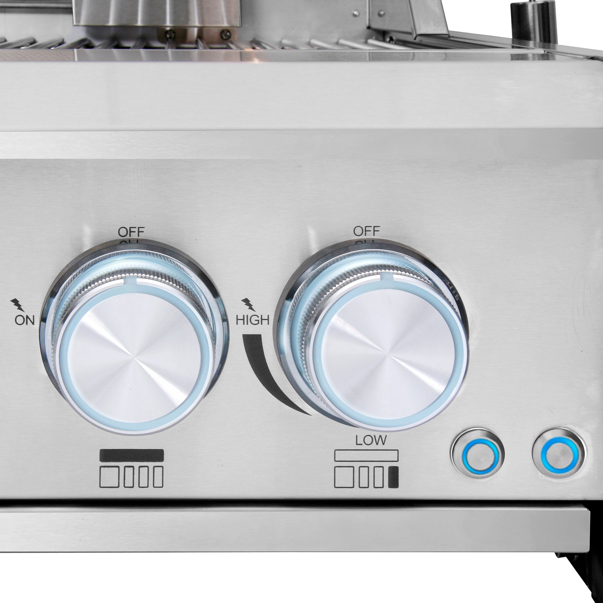 Cosmo 32 in. 5-Burner Stainless Steel Propane Gas Grill with Rotisserie and LED Knobs | COS-BGGN325K