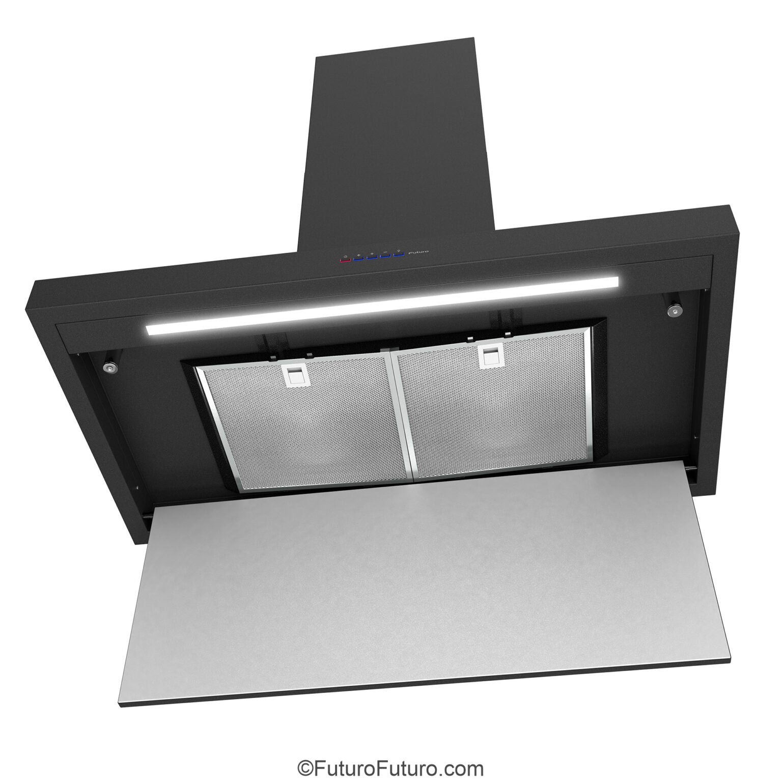 Futuro Positano 36 in. 940 CFM Black Wall Mount Range Hood | WL36POSITANO-BLK