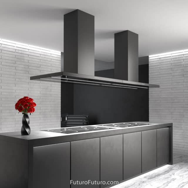 Futuro Viale 48 in. 940 CFM Island Mount Range Hood With Color Options