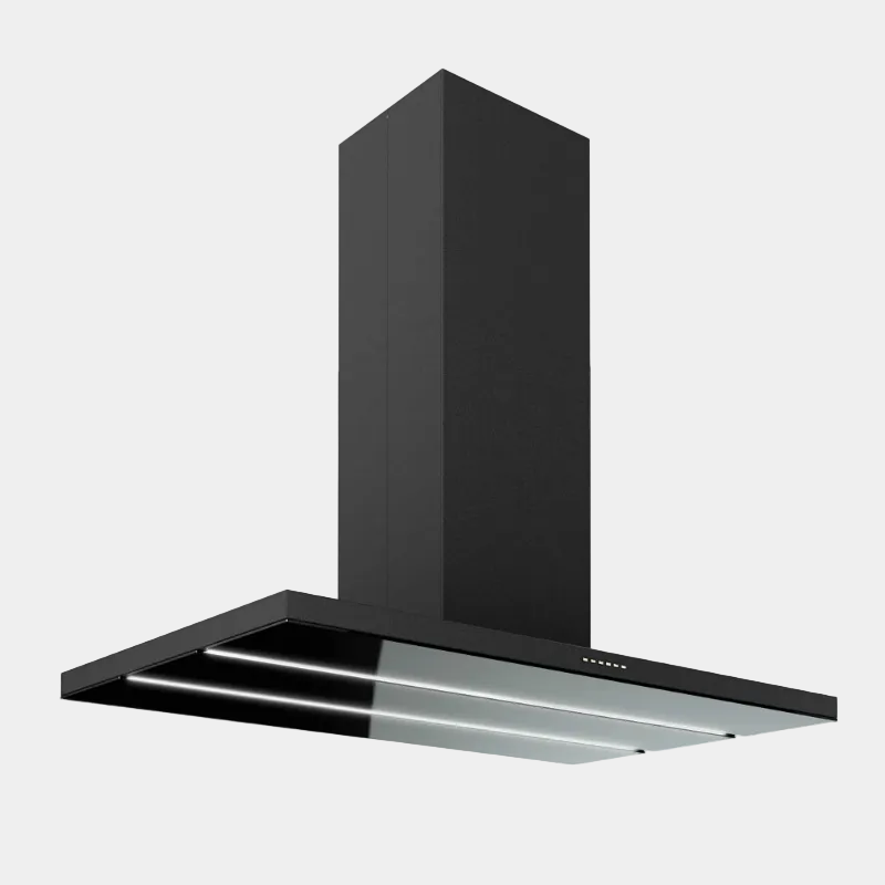 Futuro Viale 48 in. 940 CFM Black Island Mount Range Hood | IS48VIALE-BLK