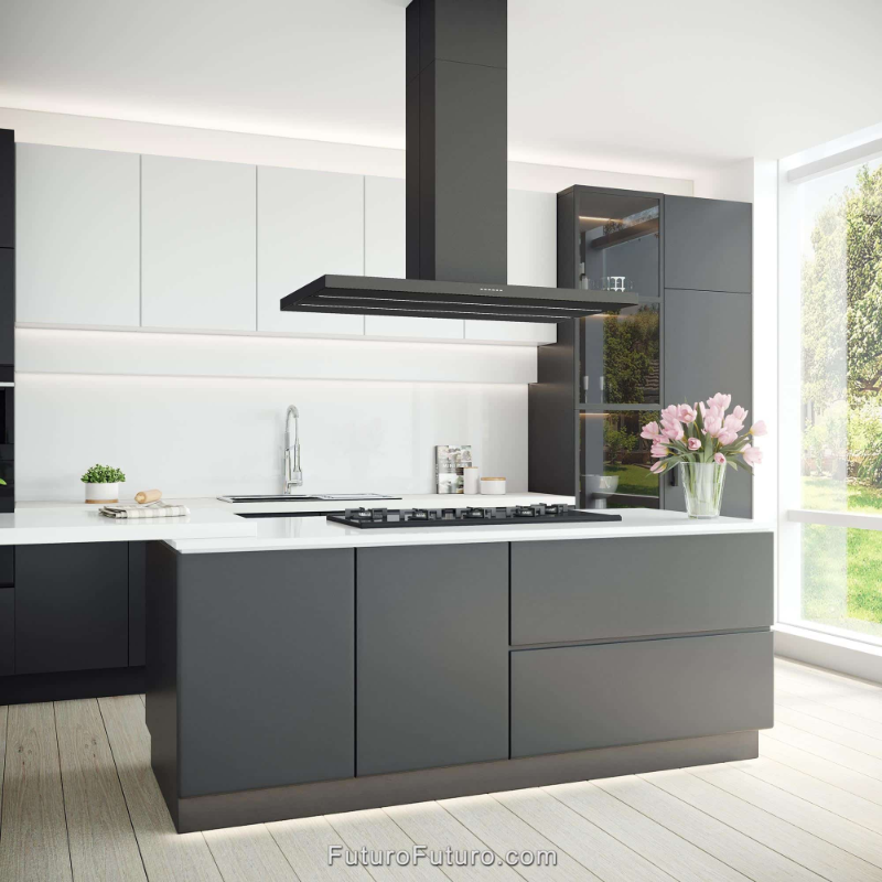 Futuro Viale 48 in. 940 CFM Island Mount Range Hood With Color Options