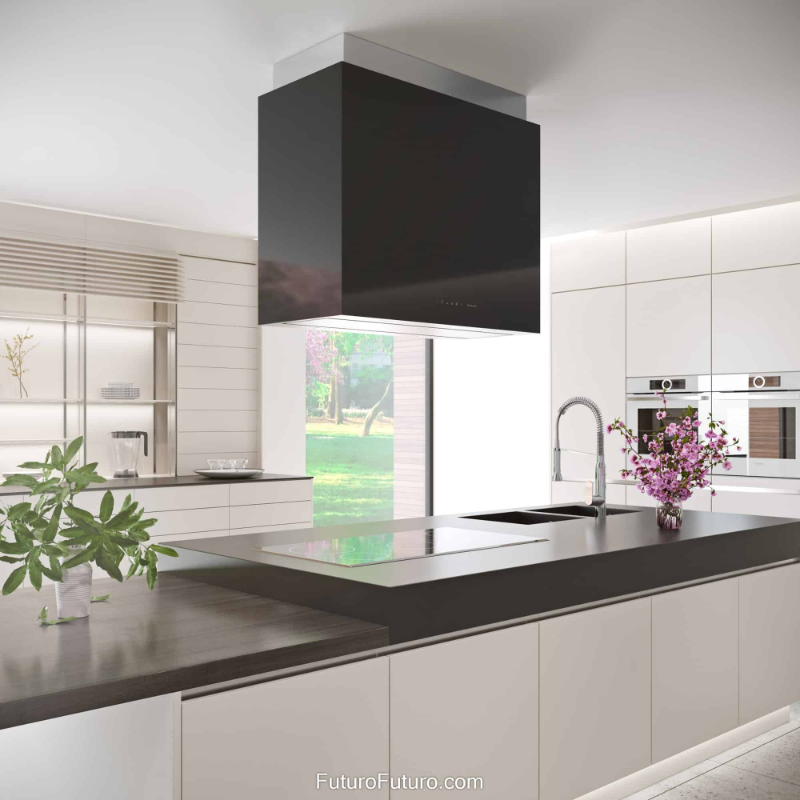 Futuro Lombardy 36 in. 940 CFM Stainless Steel Island Mount Range Hood With Color Options