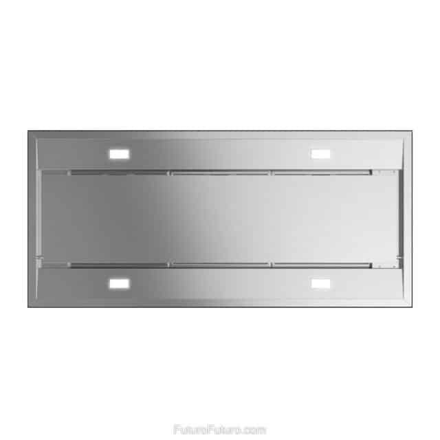Futuro Lombardy 36 in. 940 CFM Stainless Steel Island Mount Range Hood With Color Options