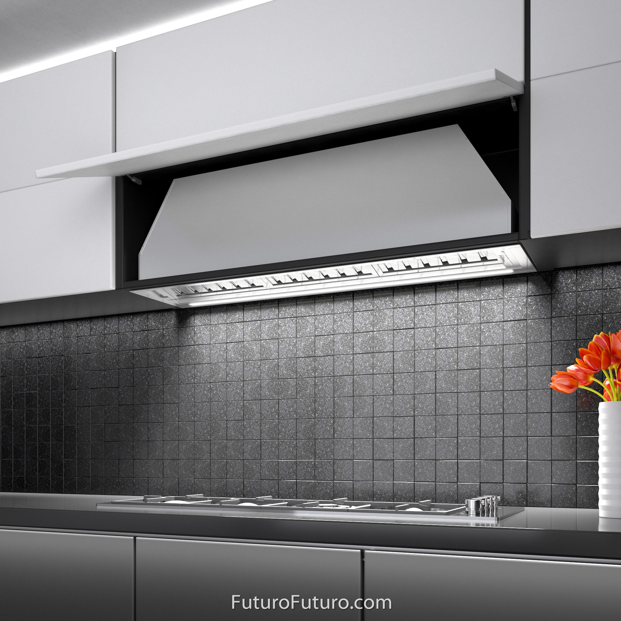 Futuro Slide 46 in. 940 CFM Stainless Steel Insert Range Hood