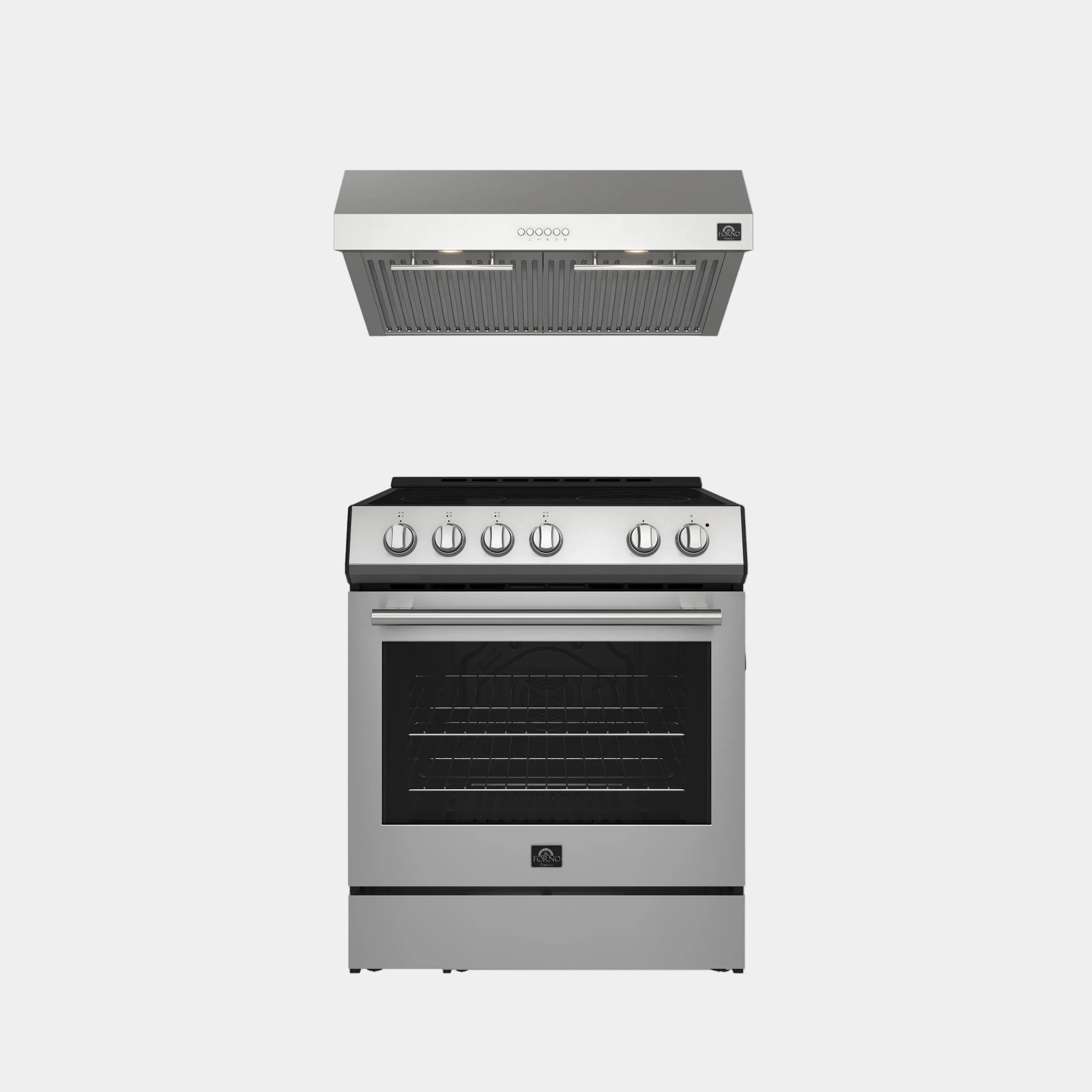 Forno Kitchen Package - 30" Electric Range and 30" Range Hood | FBDL-002-01US