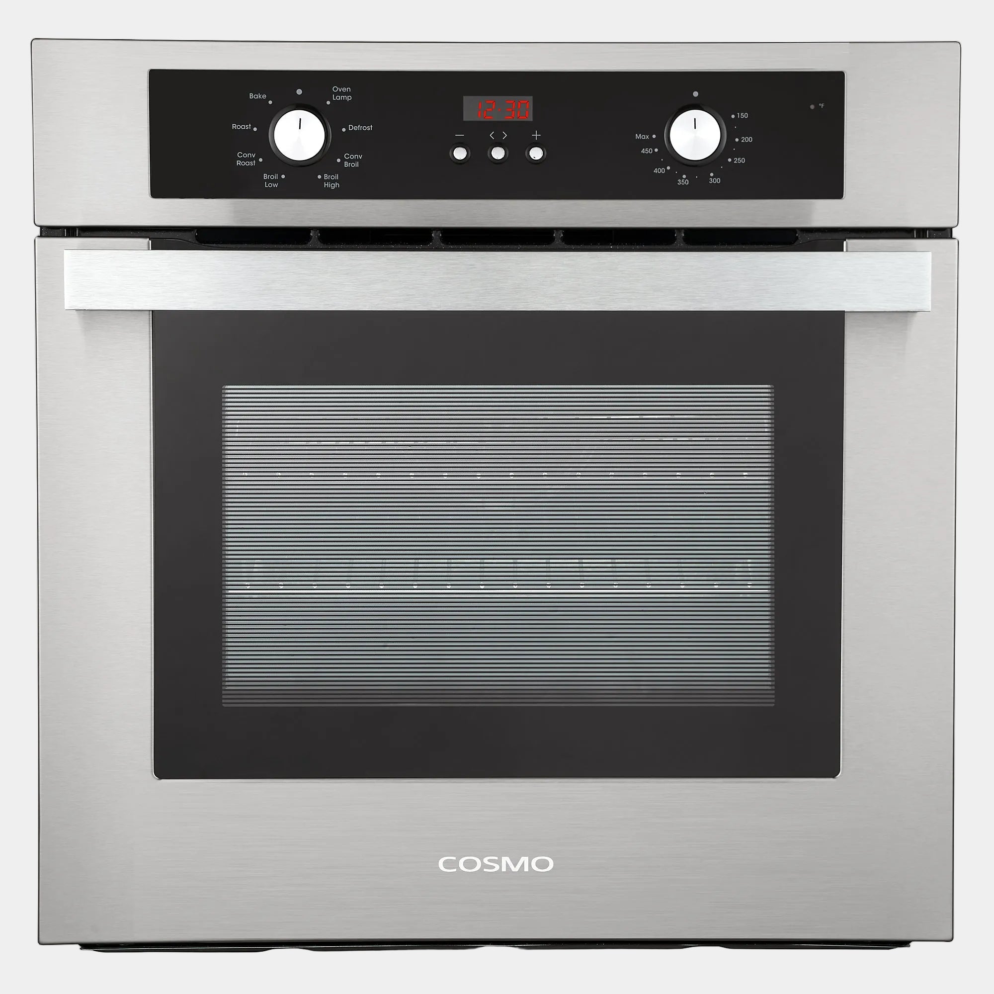 Cosmo Lumin 24 in. 2.5 cu.ft. Stainless Steel Electric Wall Oven with 8 Functions | C51EIX