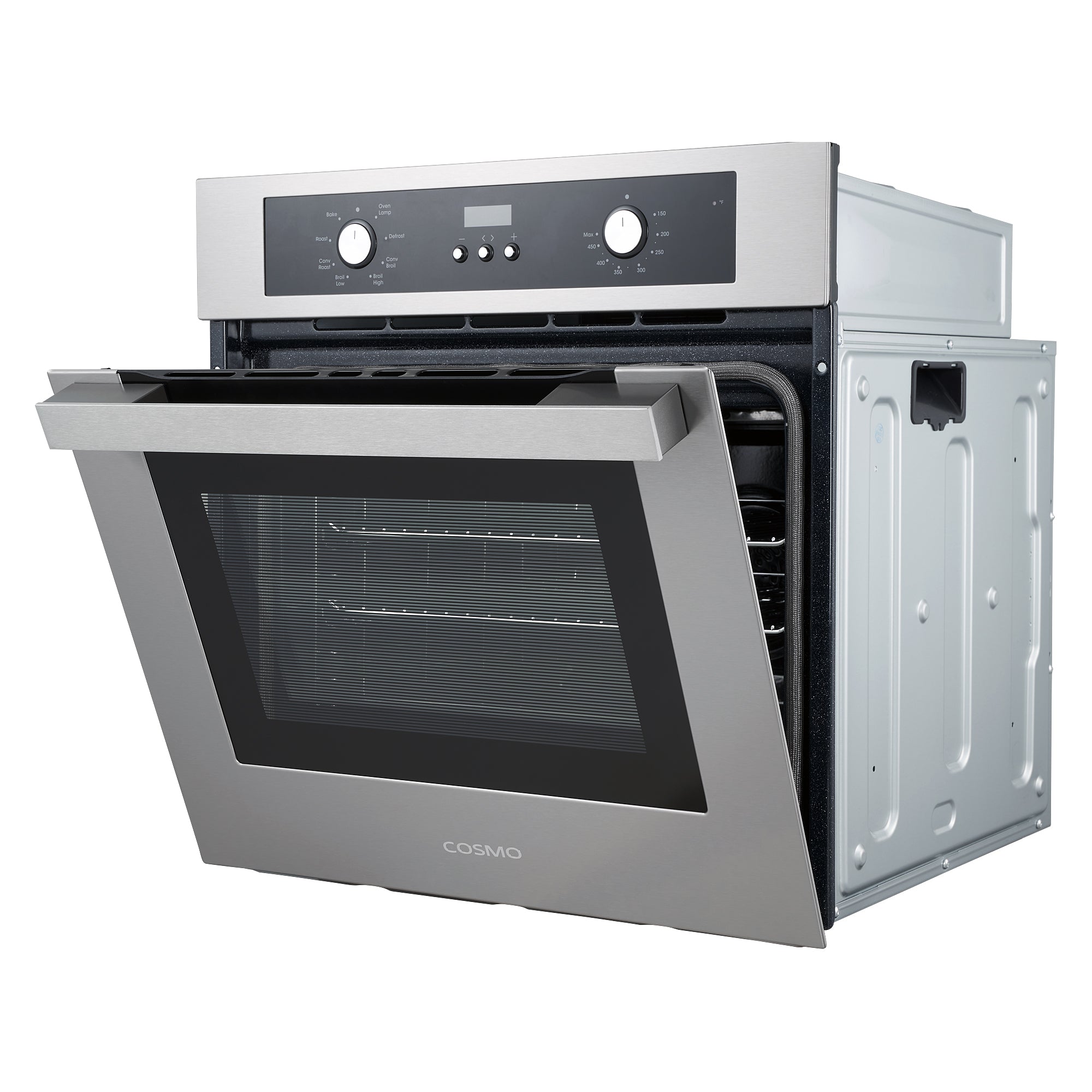 Cosmo Lumin 24 in. 2.5 cu.ft. Stainless Steel Electric Wall Oven with 8 Functions | C51EIX