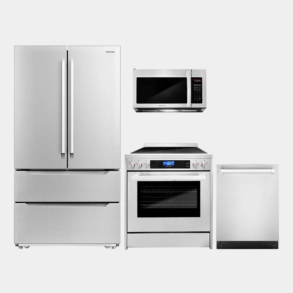 Cosmo Package - 30 in. Electric Range, Refrigerator, Dishwasher and Microwave | COS-4PKG-227