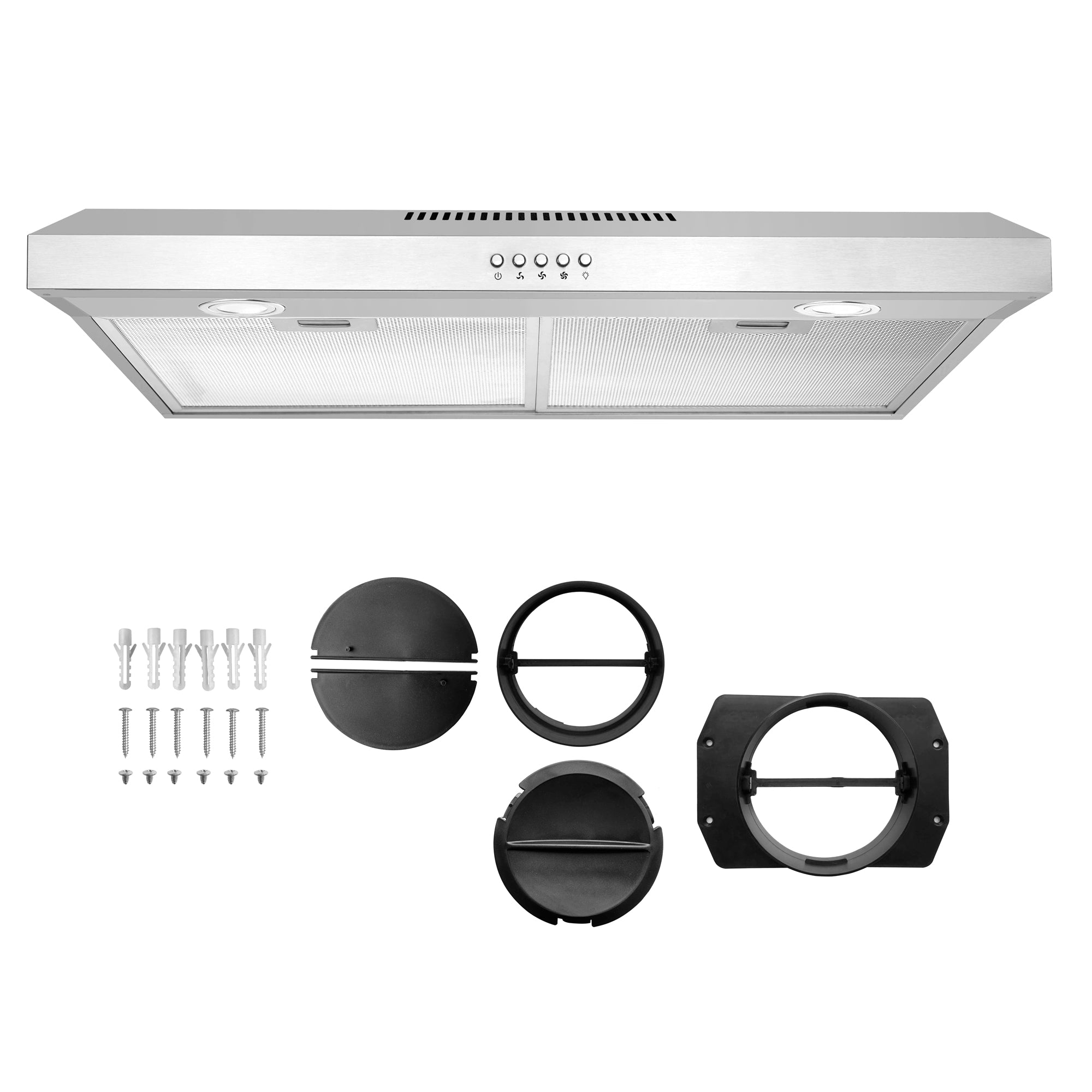 Cosmo Delta 30 in. Stainless Steel Under-Cabinet Range Hood | COS-5U30