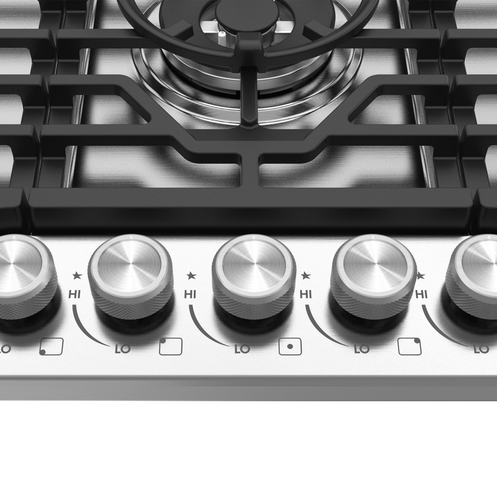 Cosmo Vista 30 in. 5-Burner Stainless Steel Gas Cooktop | COS-CTGV305SS