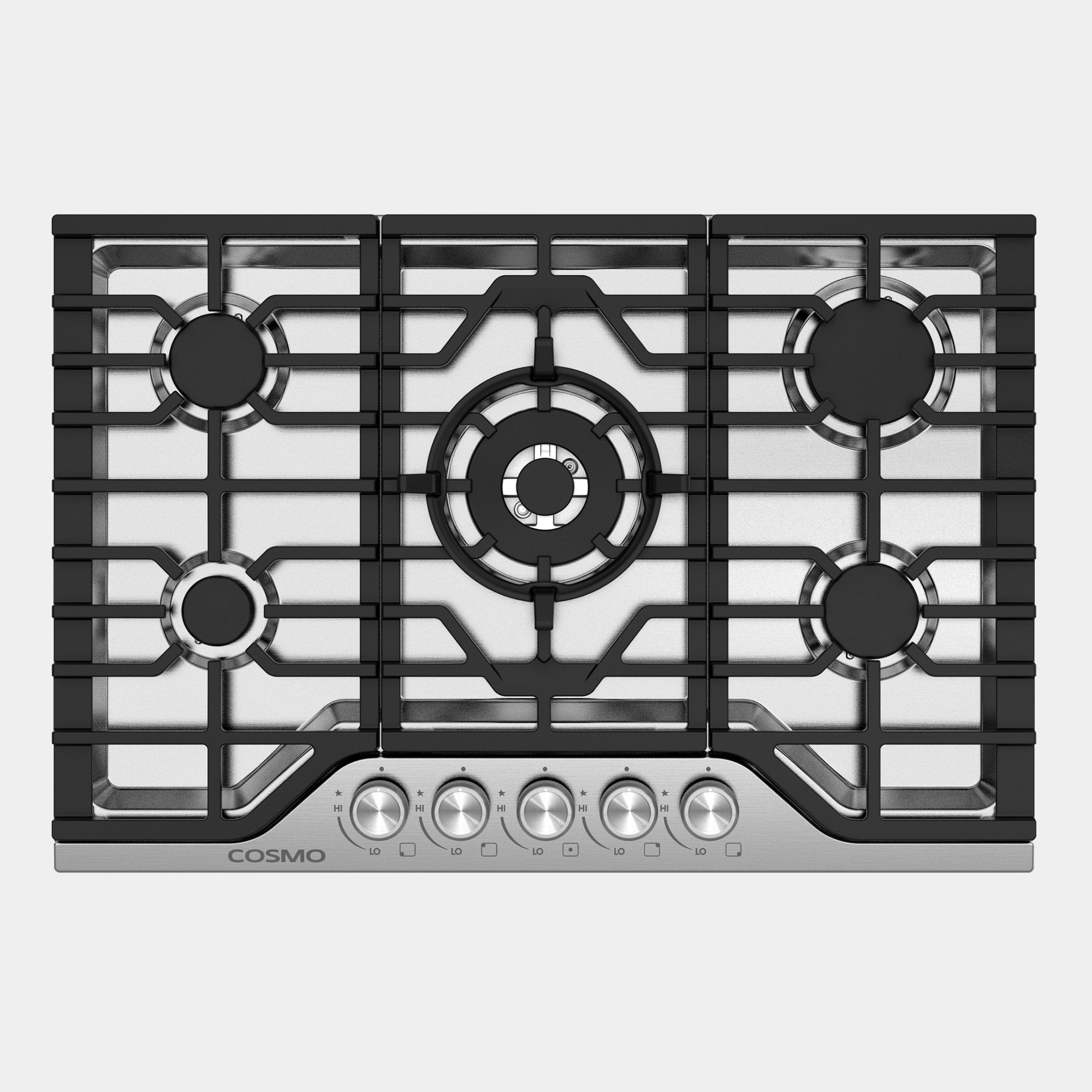 Cosmo Vista 30 in. 5-Burner Stainless Steel Gas Cooktop | COS-CTGV305SS