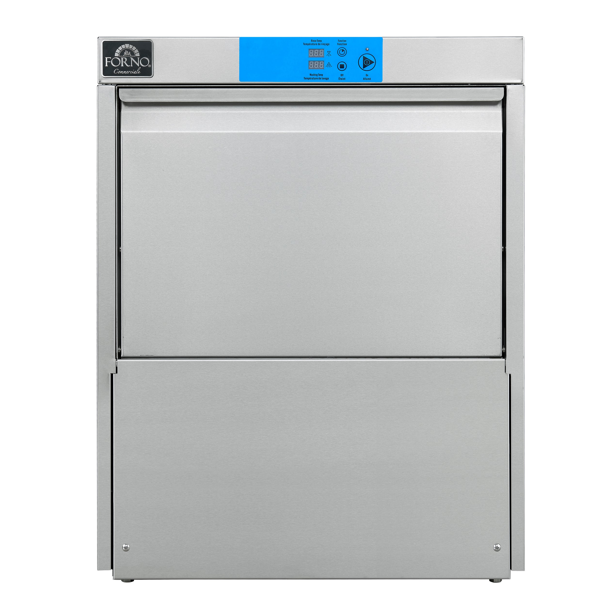 Forno Commercial 25 in. Stainless Steel Under-Counter Dishwasher with 23L Tank Capacity, 3 Wash Cycles and High Sanitation Temperatures | FCMDW0024
