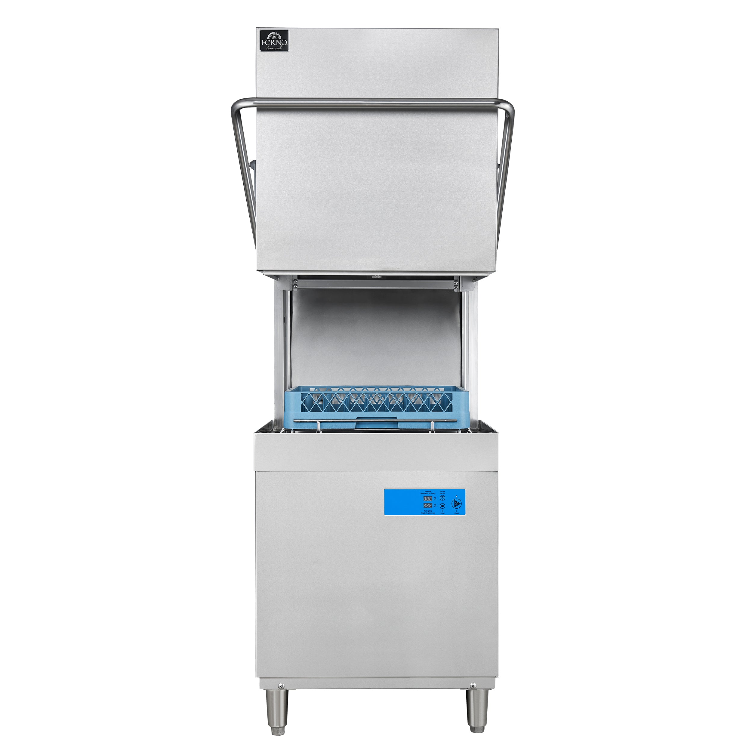 Forno Commercial 28 in. Stainless Steel Under-Counter Dishwasher with 26L Tank Capacity, 3 Wash Cycles and High Sanitation Temperatures | FCMDW0031